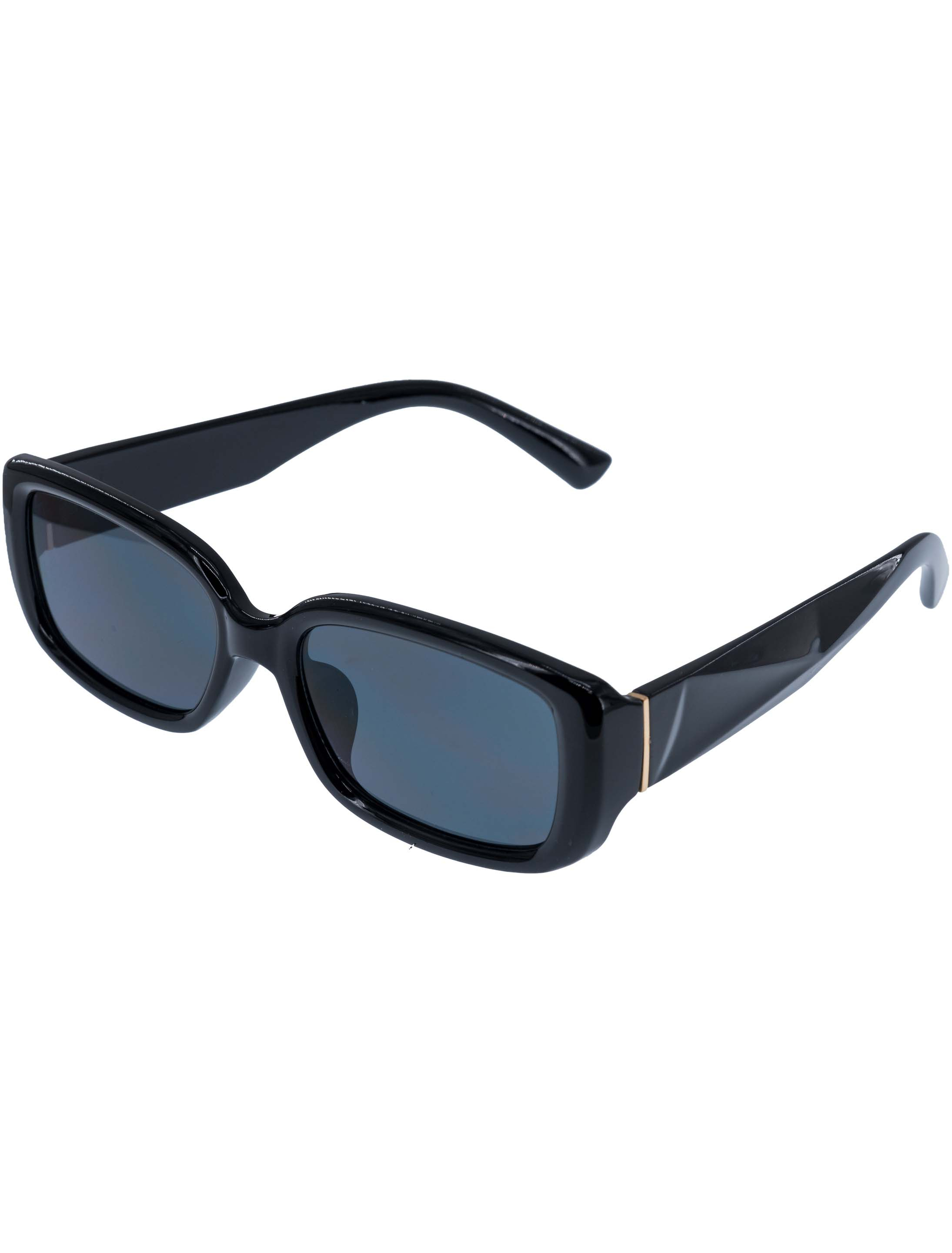 Kostümzubehör Brille rechteckig schwarz