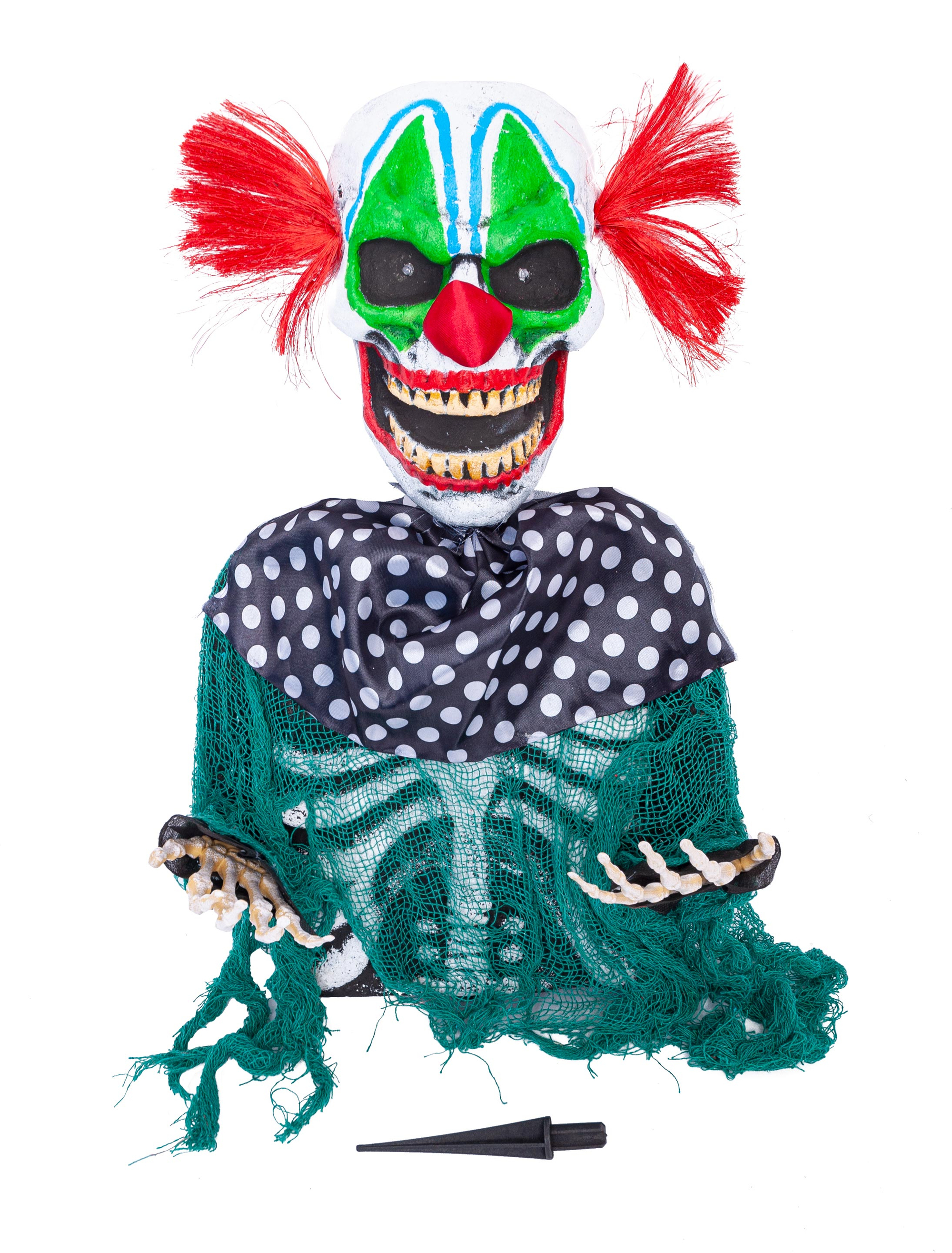 Oberkörper Clown bunt mit leuchtenden Augen Farbe: mehrfarbig