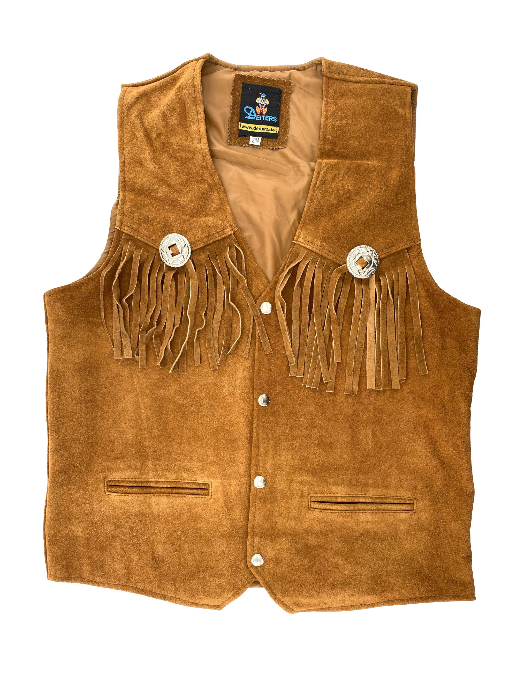 Weste Cowboy Herren hellbraun 2XL/3XL