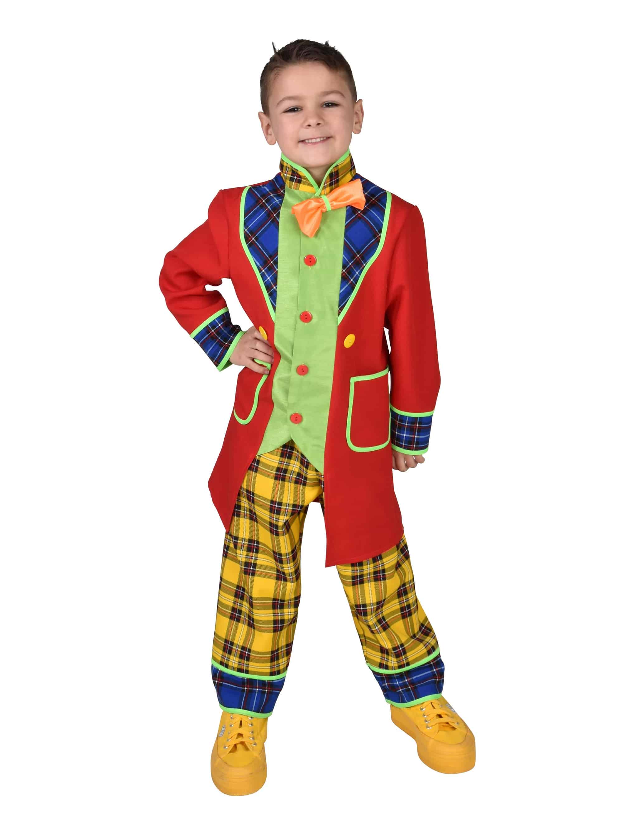 Anzug Clown Pepe Kinder 2-tlg. bunt 104 Farbe: bunt