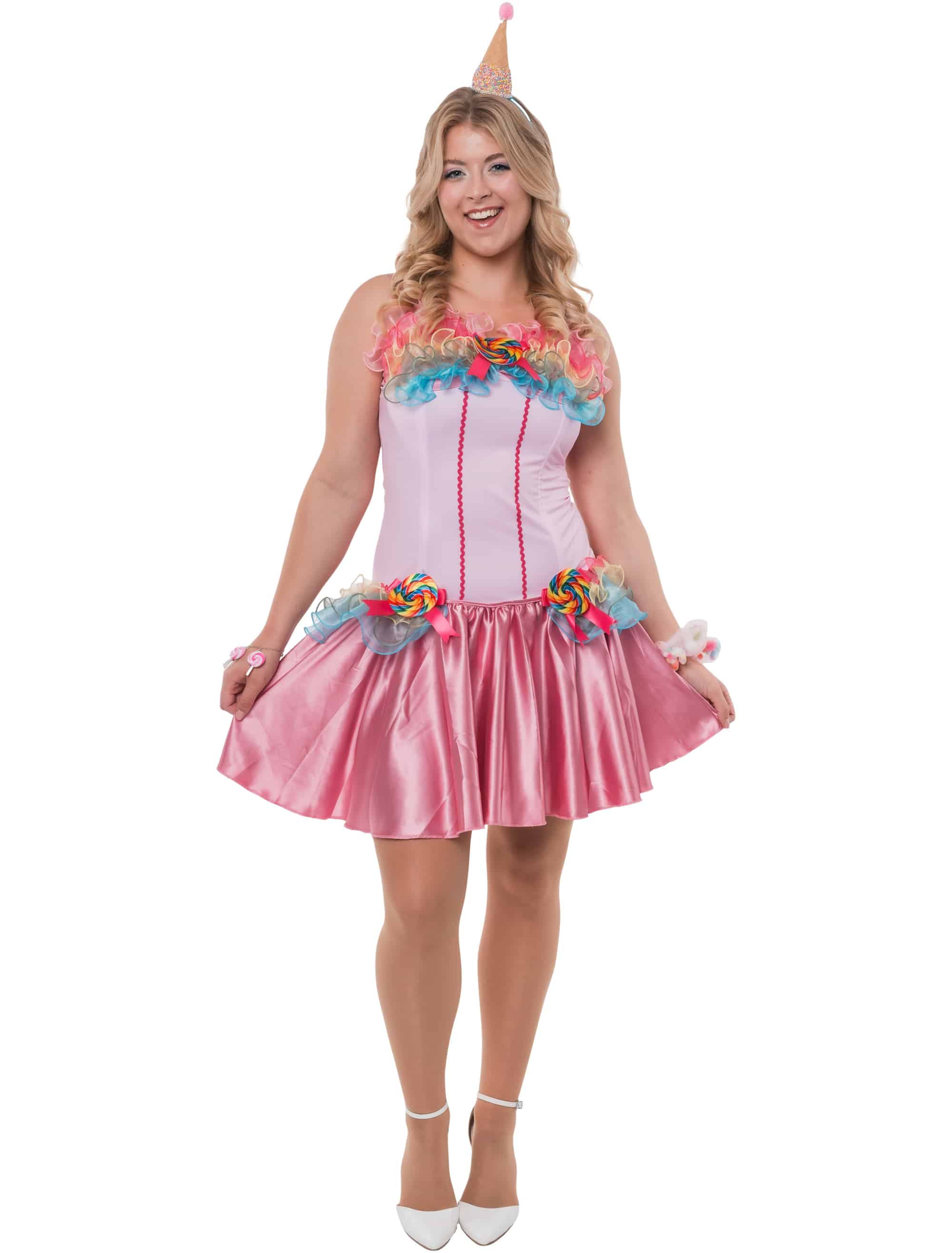 Kleid Candy Lollipop Damen bunt XXS/XS Farbe: bunt