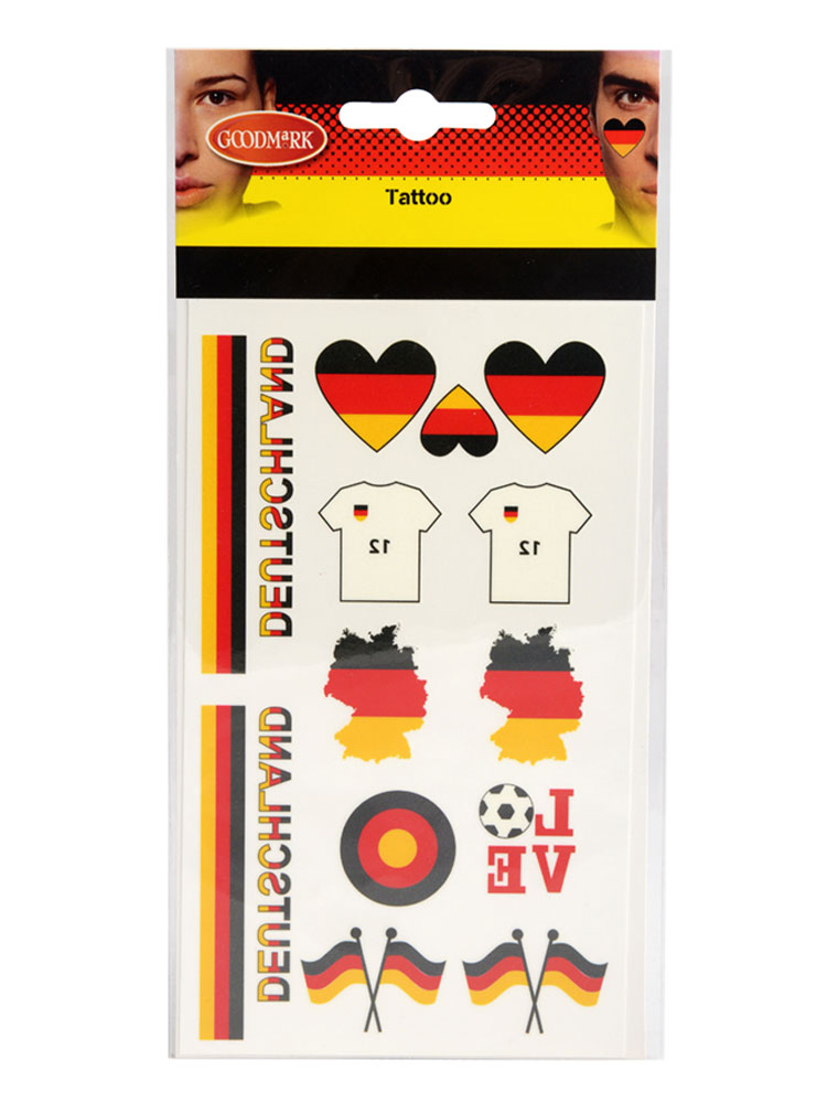Tattoo Deutschland schwarz/rot/gold