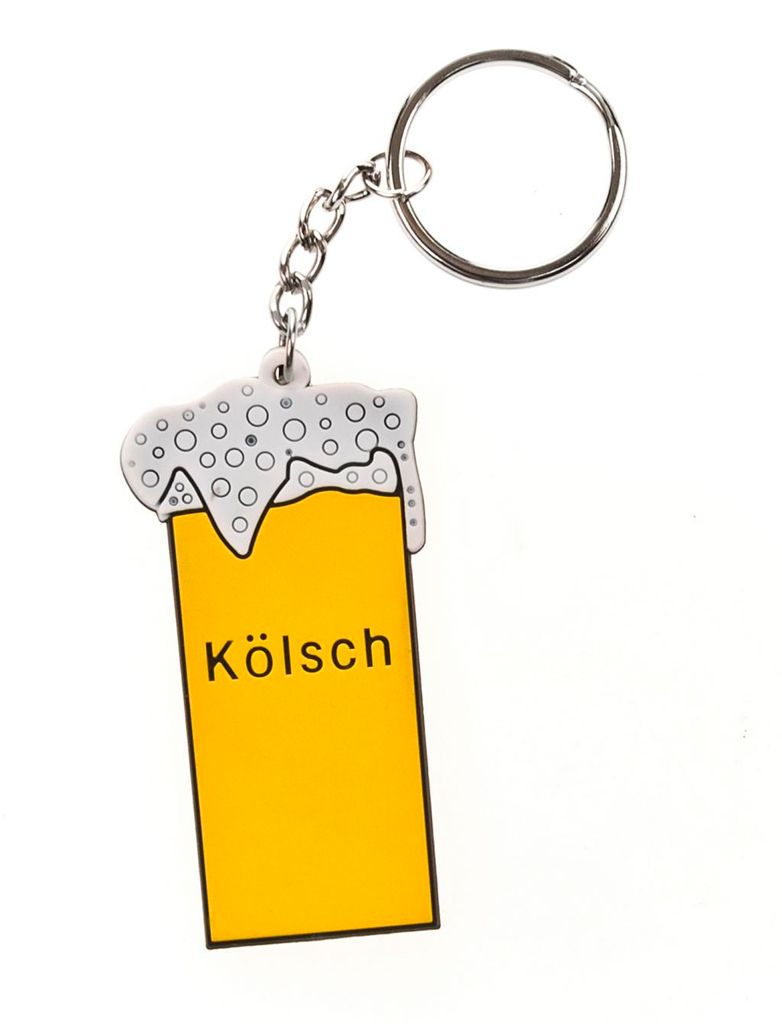 Schlüsselanhänger Kölschglas Farbe: gelb