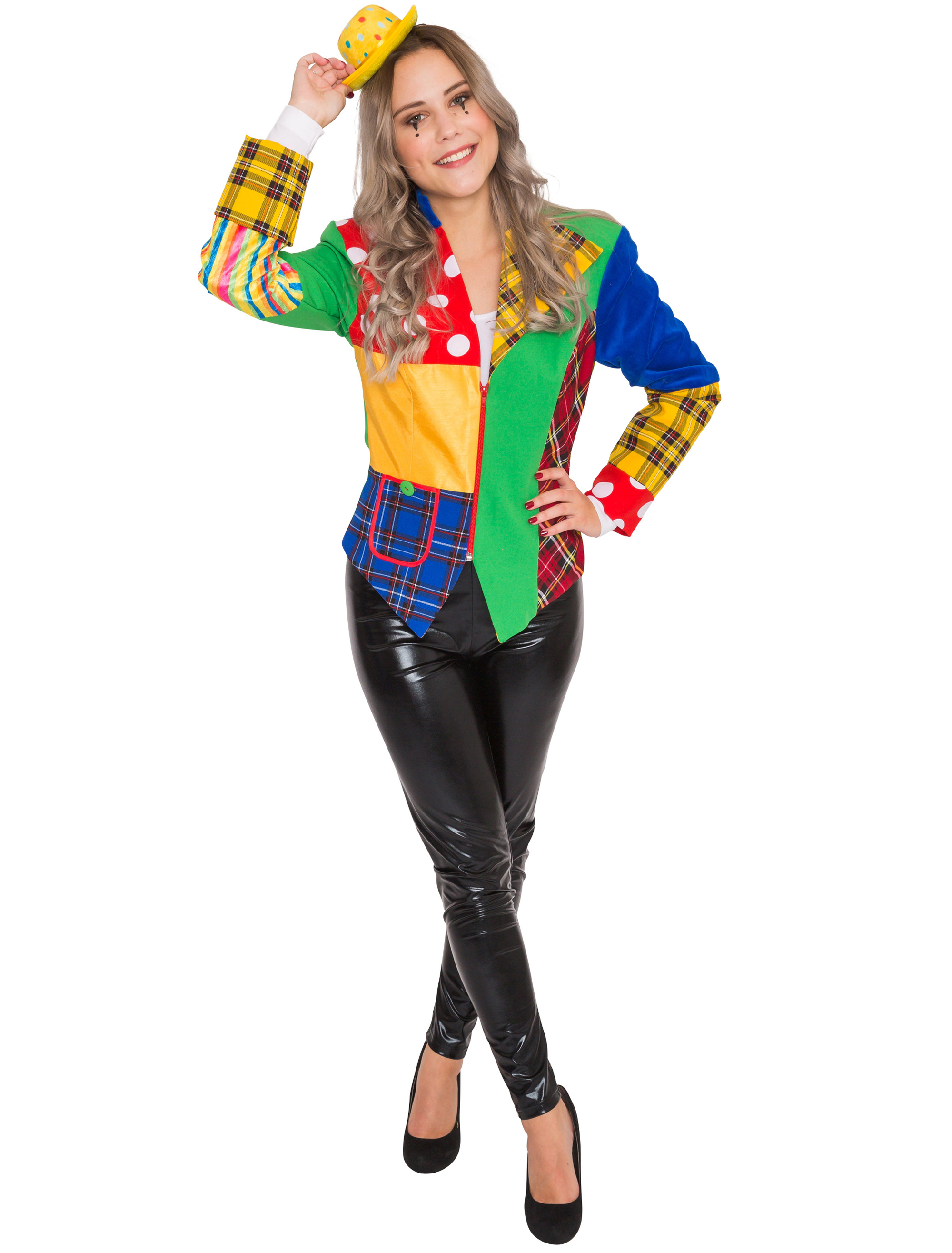Jacke Clown Damen XL Farbe: keine Farbe