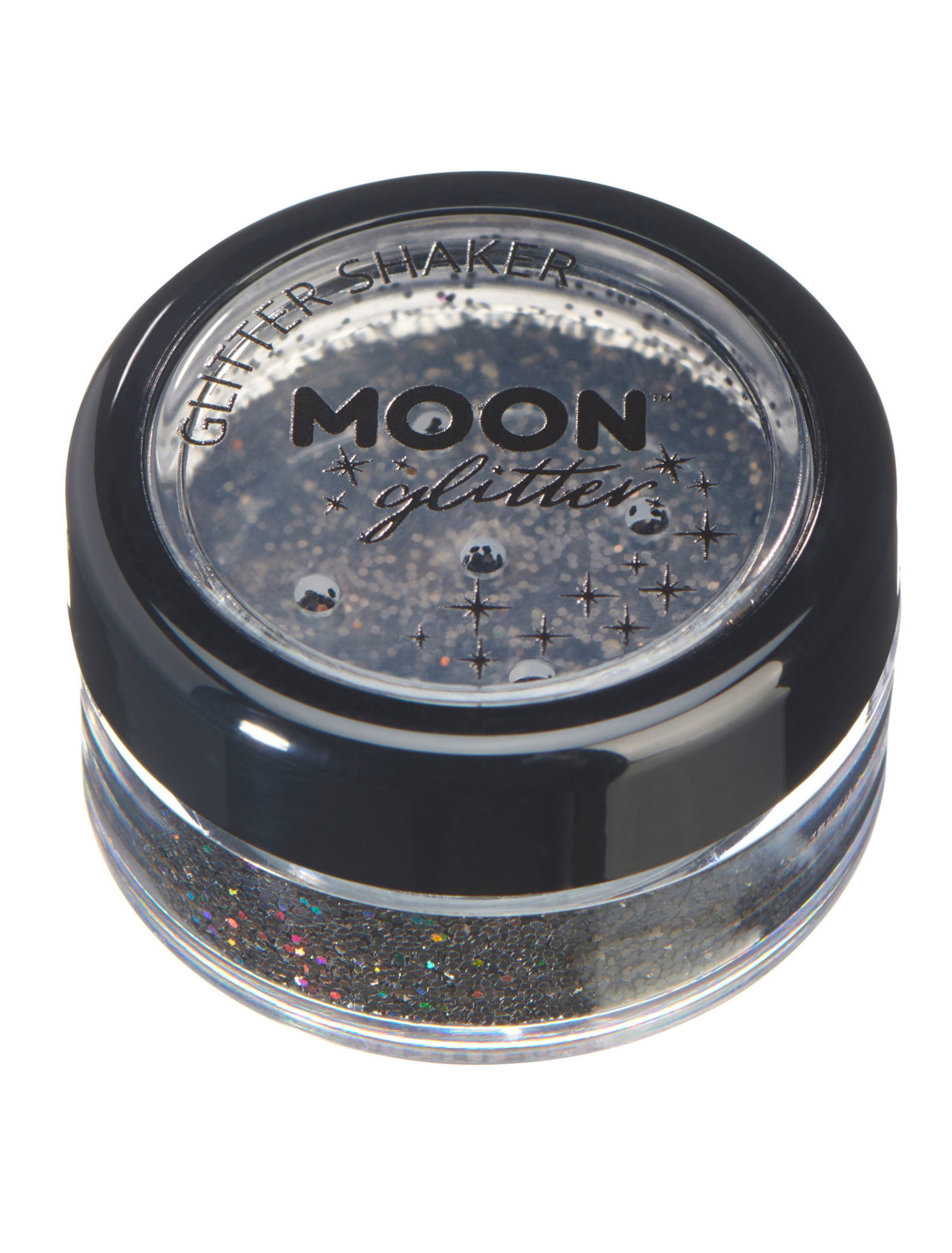 Glitzer Shaker Holographic 5g schwarz Schminke für Karneval & Fasching
