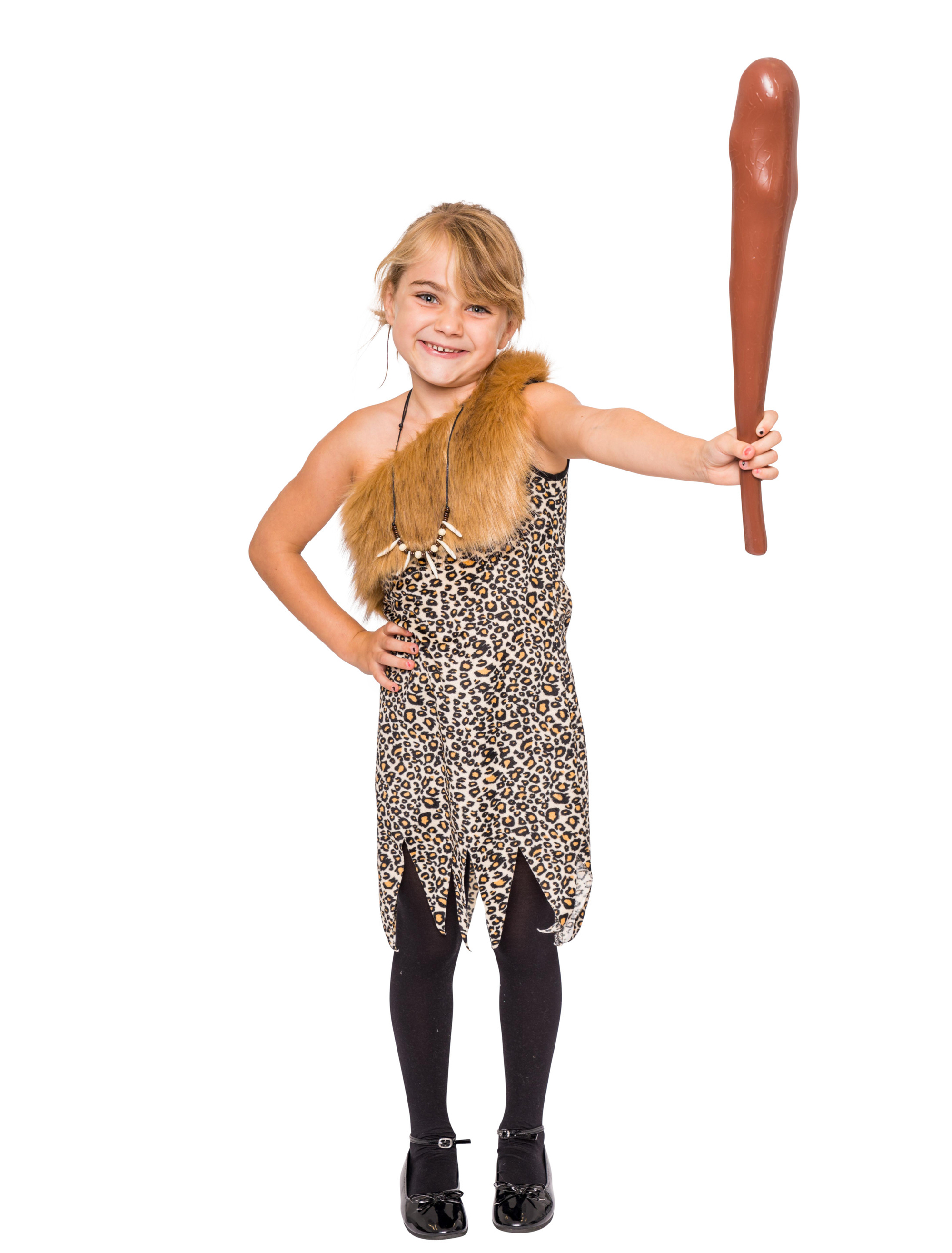 Steinzeitmädchen Mädchen braun 140