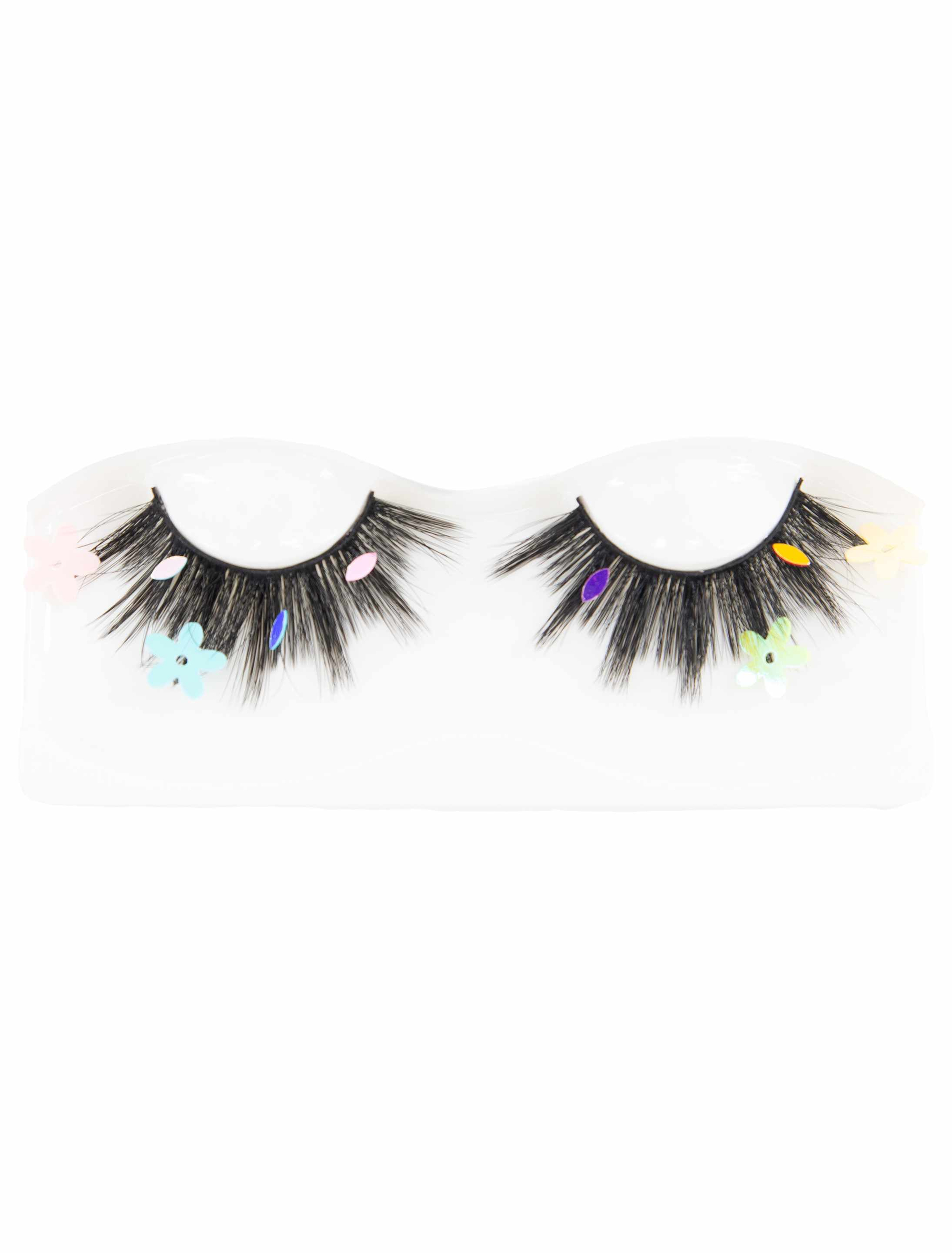 Wimpern Blumen bunt Farbe: bunt