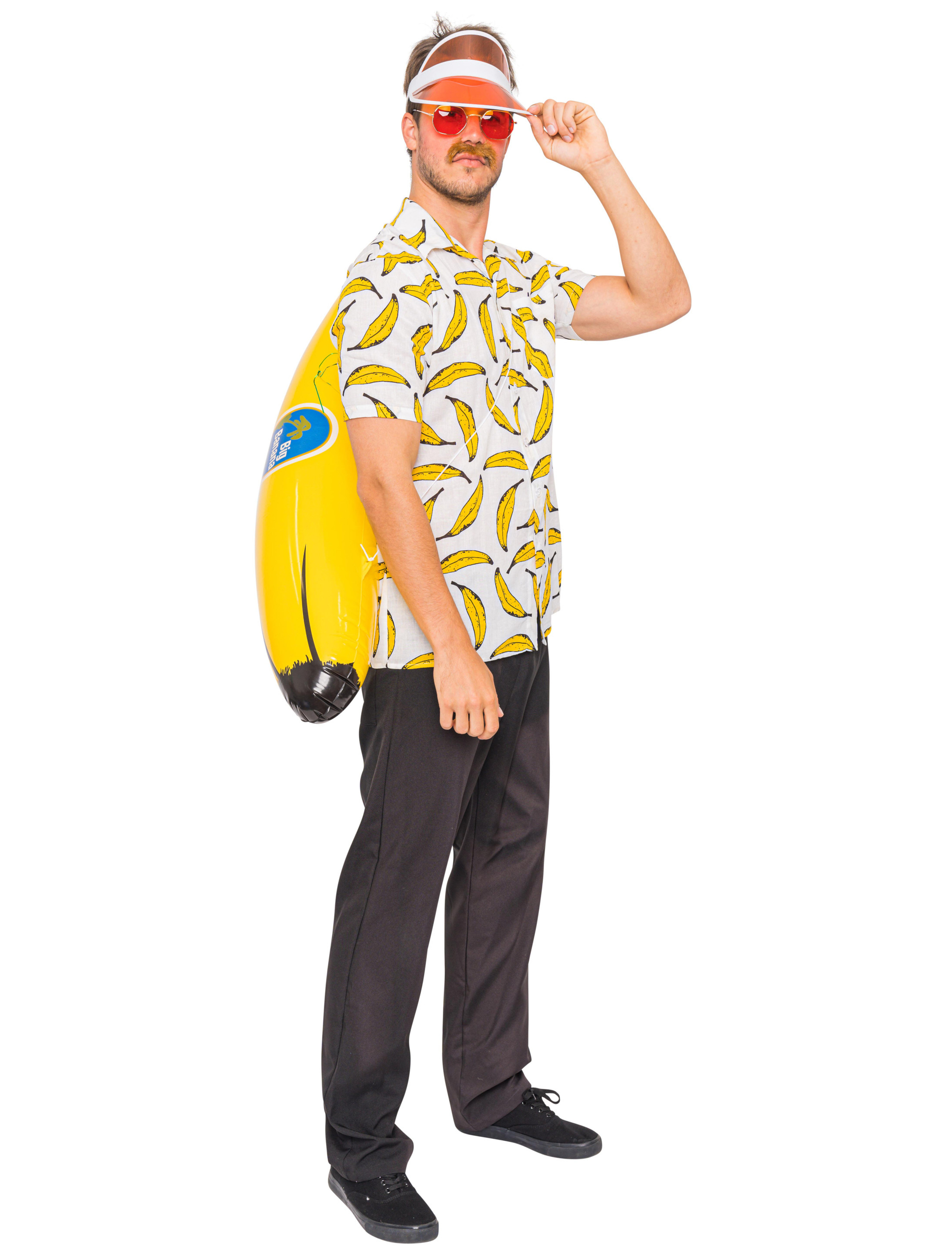 Hemd Hawaii mit Bananen gelb 2XL