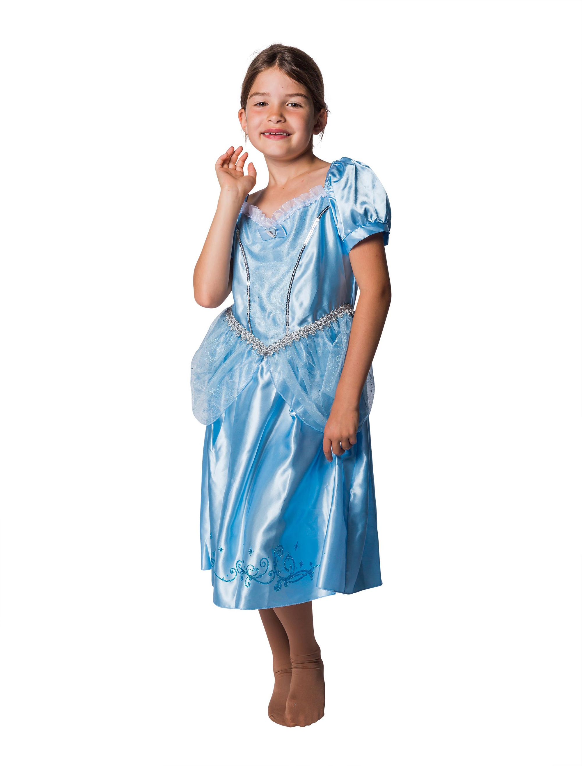 Kleid Prinzessin Kinder Kinder hellblau 9-10 Jahre