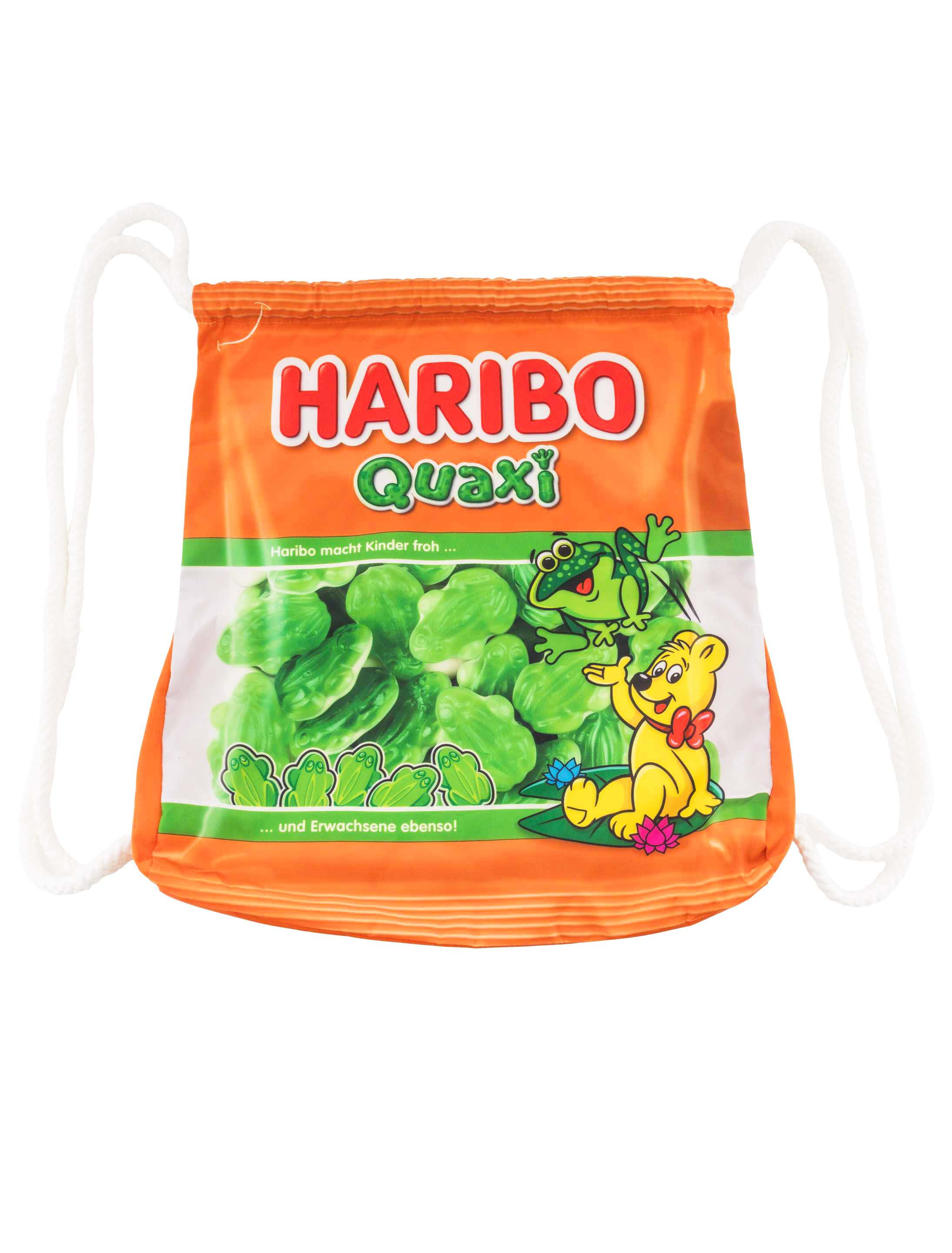 Kostümzubehör Turnbeutel HARIBO Quaxi orange