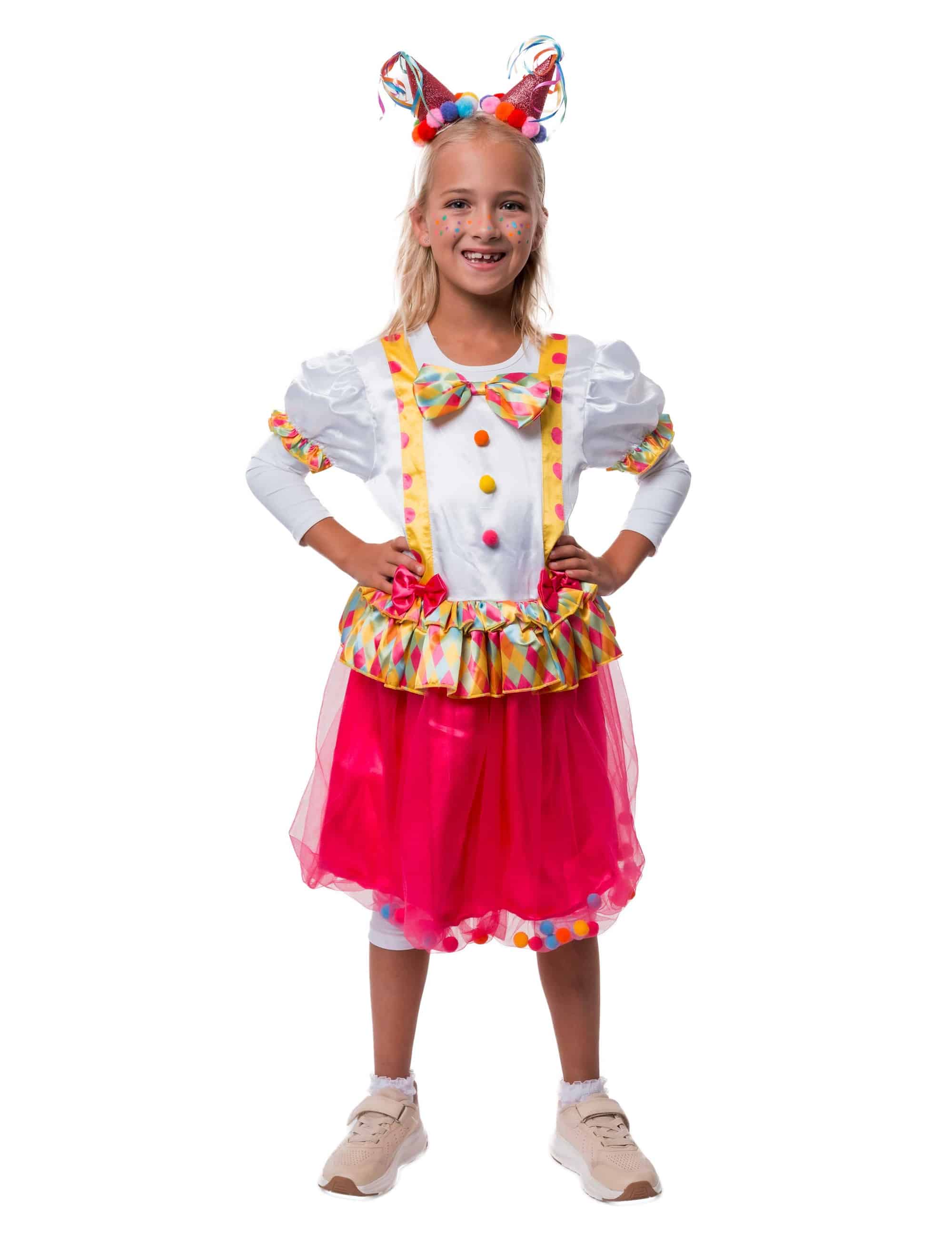 Kleid Clown Kinder bunt 152/164 Farbe: bunt