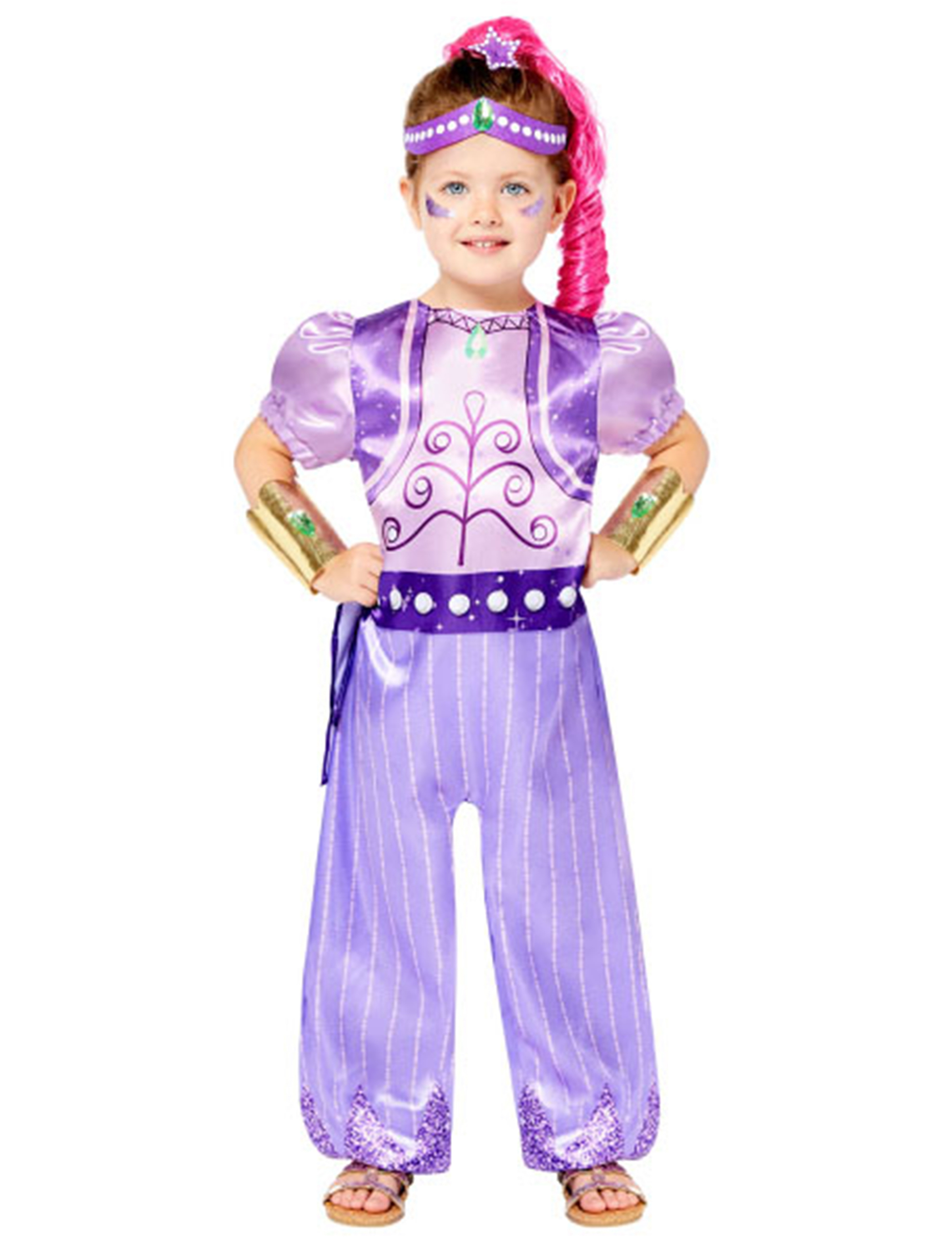 Kostüm Shimmer 4-tlg. Kinder lila 8-10 Jahre