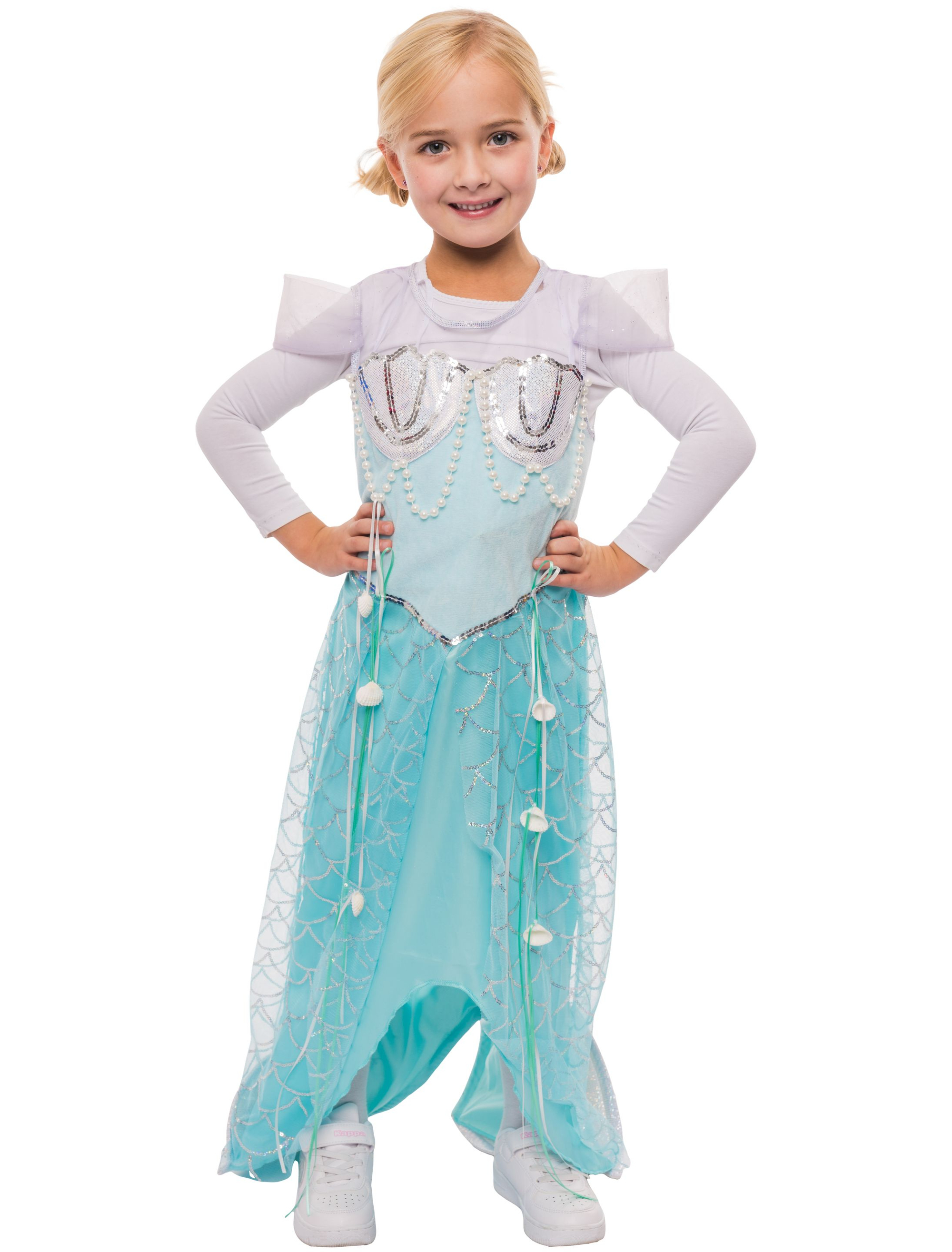Kleid Meerjungfrau Kinder türkis 104