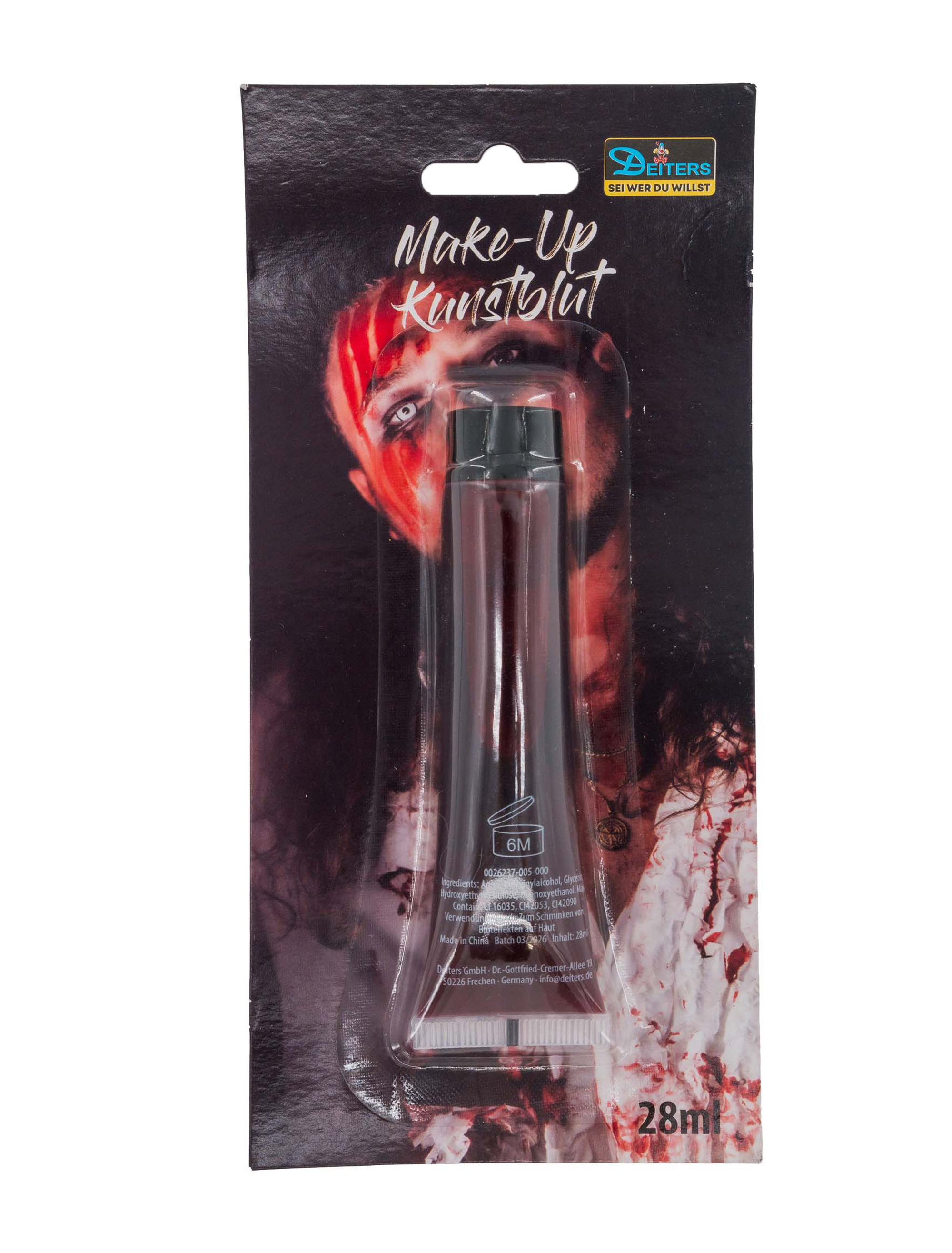 Make-Up Kunstblut 28ml rot Schminke für Karneval & Fasching