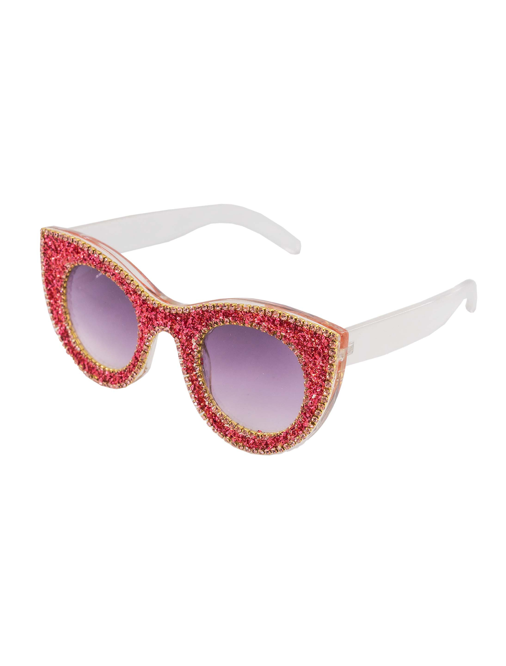 Kostümzubehör Brille Glamour Glitzer bunt Farbe: bunt
