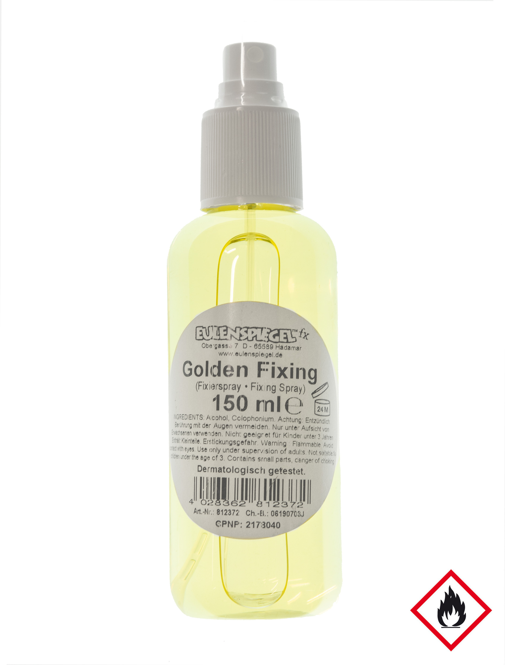 Fixierspray 150ml Schminke für Karneval & Fasching Farbe: keine Farbe