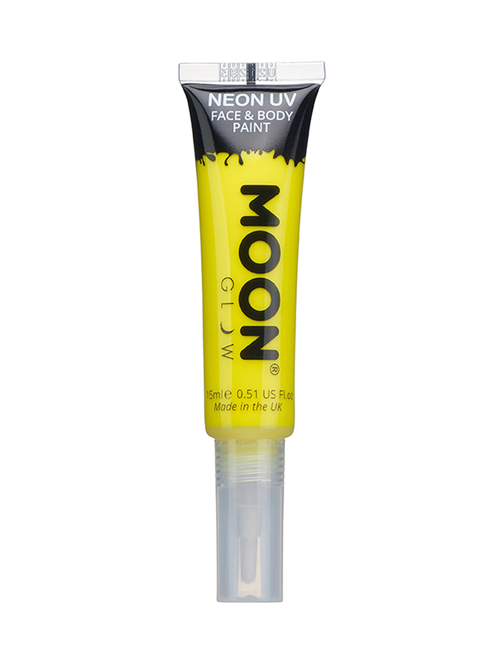 Gesichts- und Körperfarbe UV 15ml neongelb Schminke für Karneval & Fasching