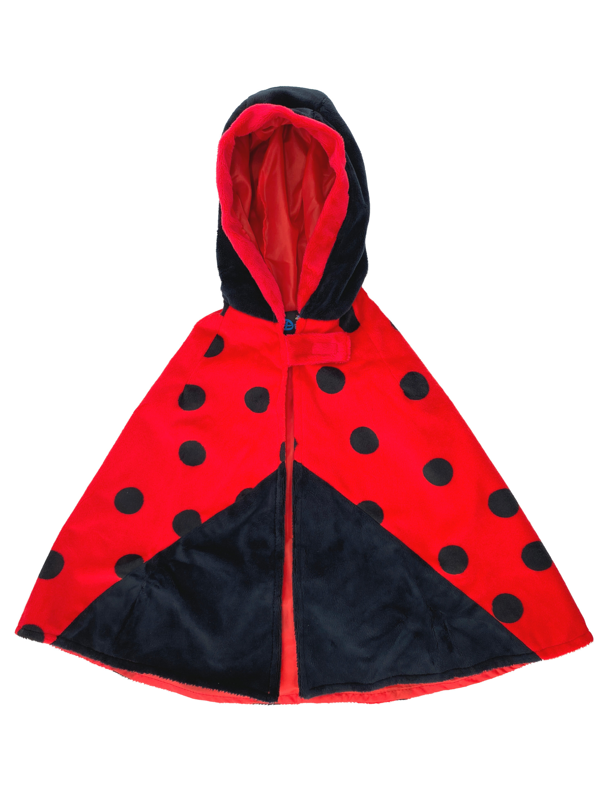 Cape Plüsch Marienkäfer Kinder Kinder schwarz/rot 1-3 Jahre