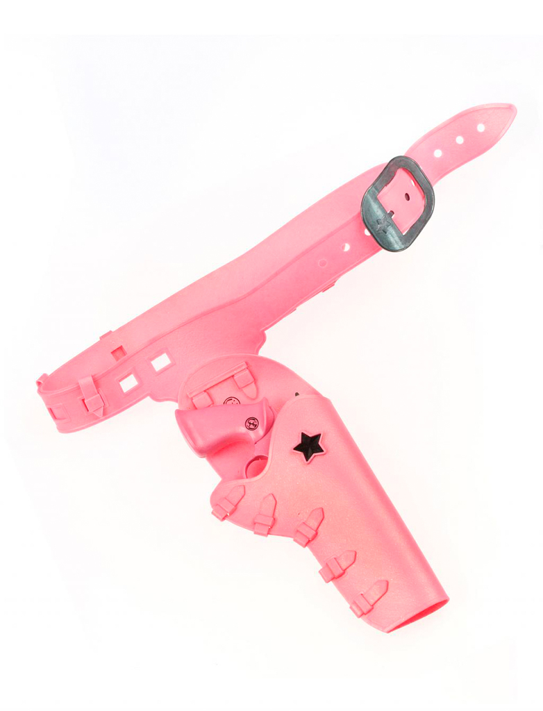 Kostümzubehör Coltgürtel Jesse Pink 1 Tasche