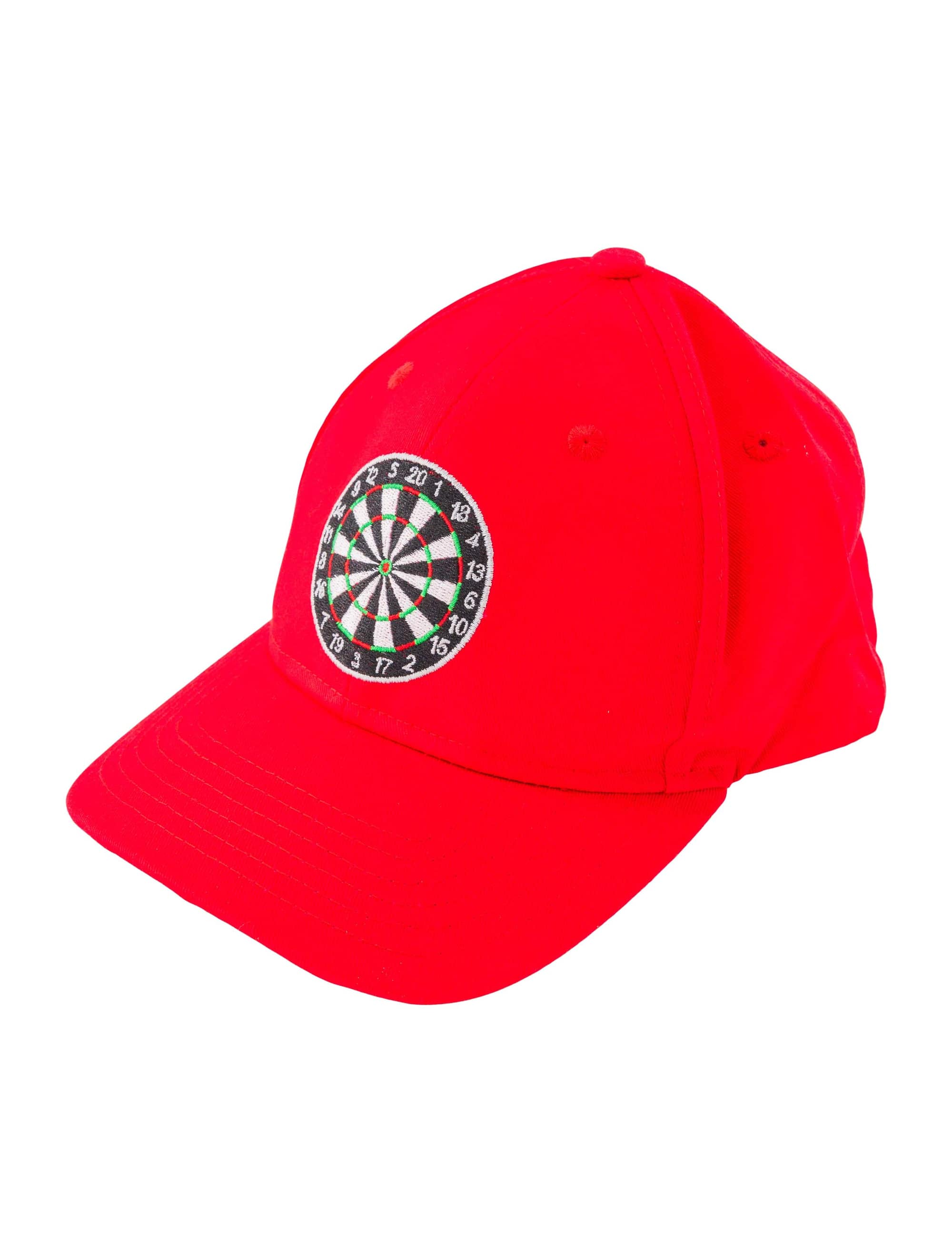 Kostümzubehör Baseballcap Darts rot one size