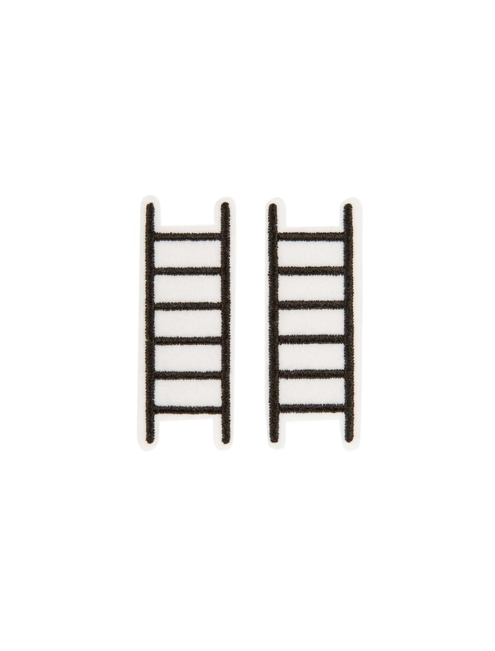 Kostümzubehör Bügelpatch Leiter 2 Stk. 7 cm Farbe: schwarz