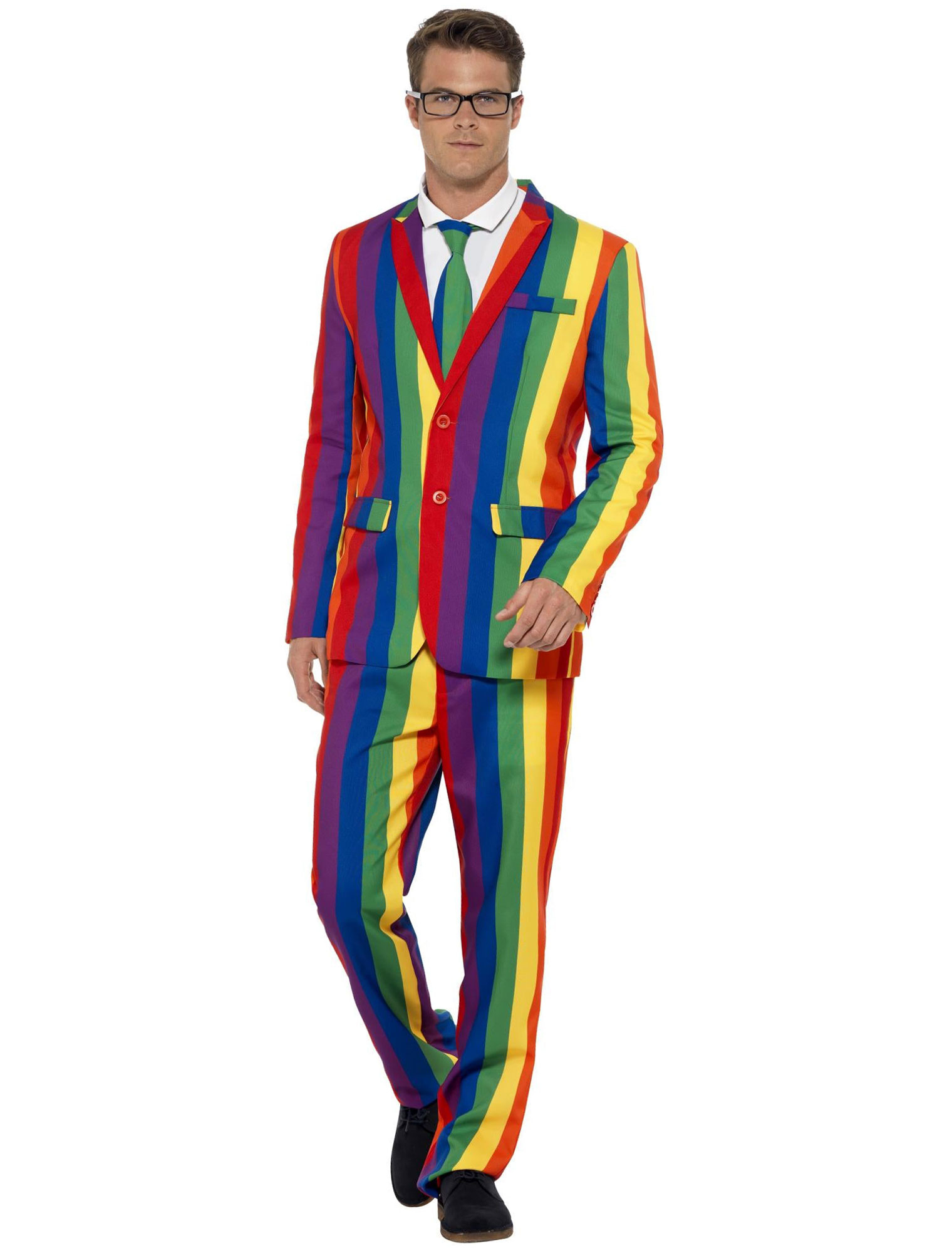 Anzug 3-tlg. rainbow M