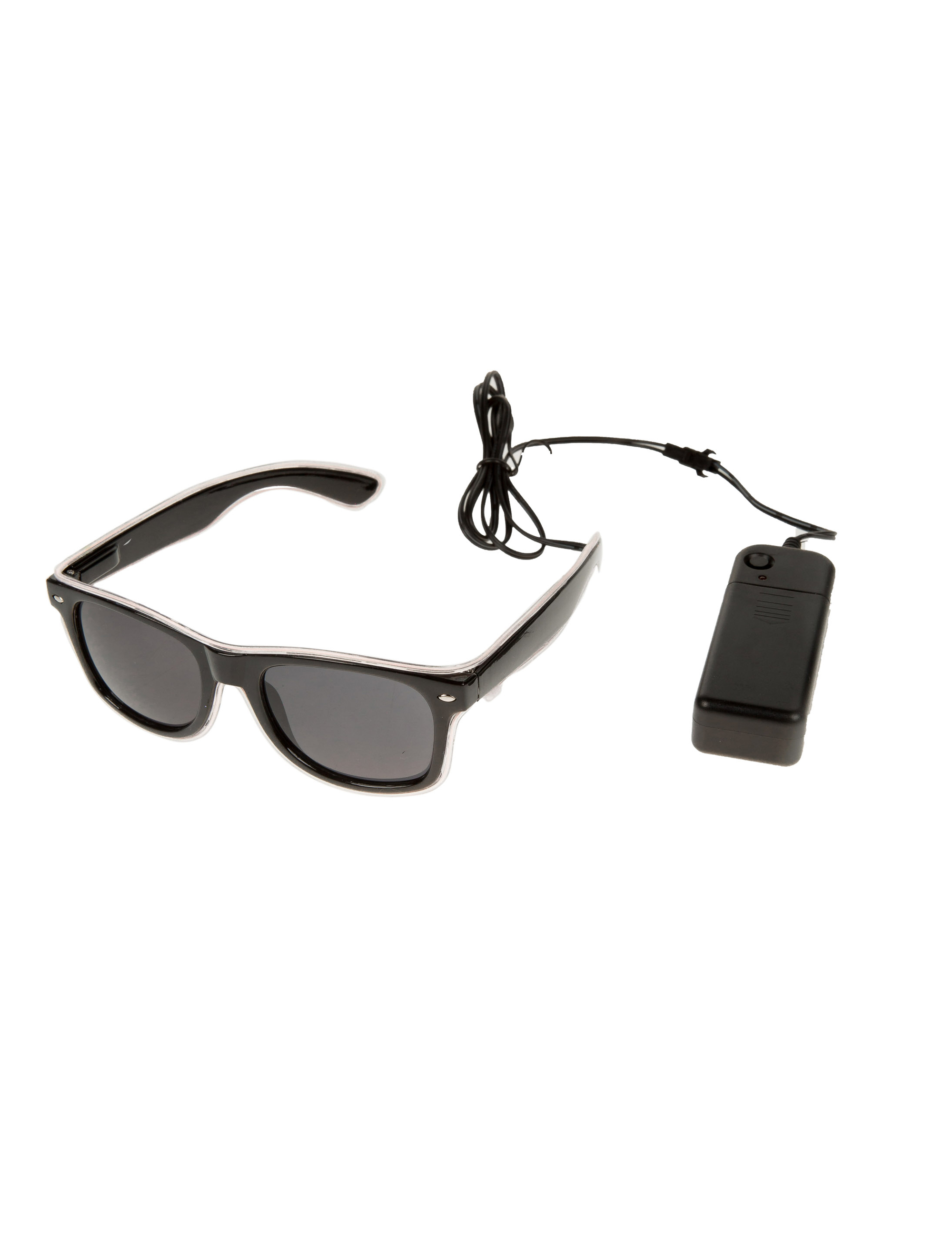 Kostümzubehör Brille Neon Beam weiß