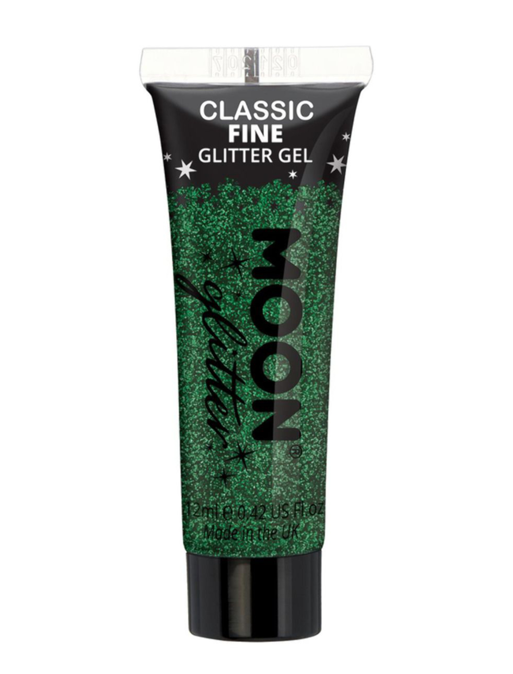 Glitzergel Classic Fein 12ml grün Schminke für Karneval & Fasching