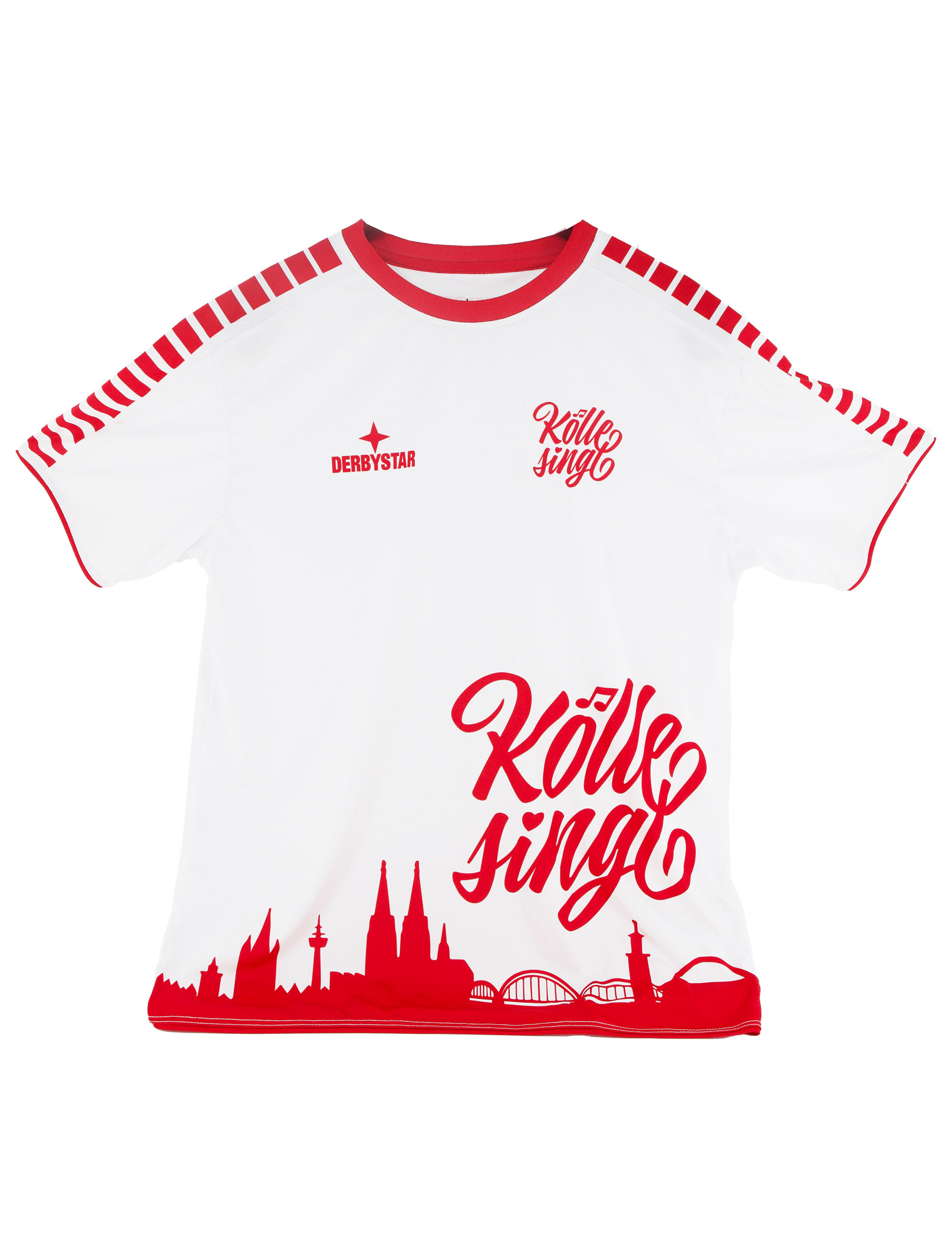 Trikot Kölle singt Unisex rot/weiß 2XL