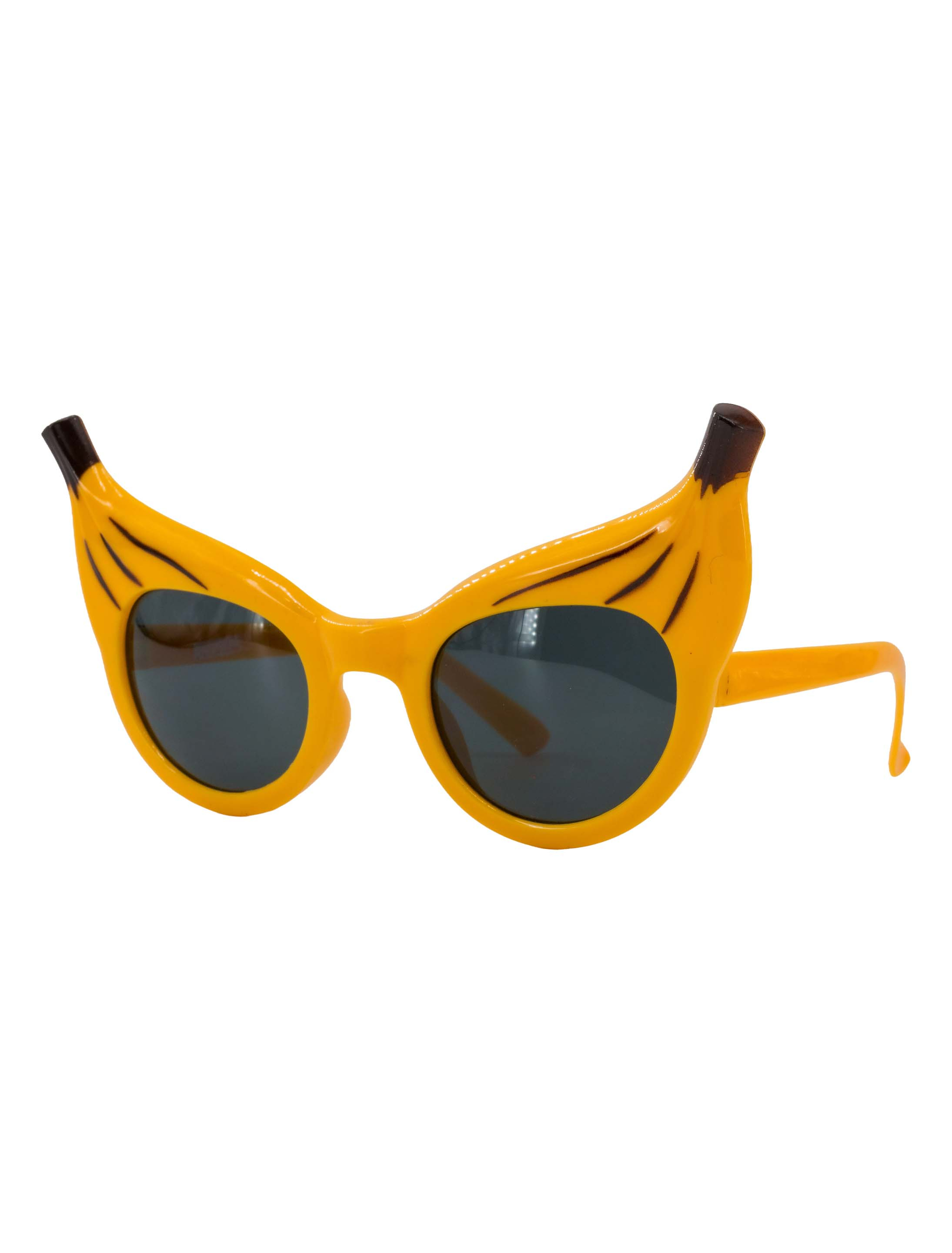 Kostümzubehör Brille Banane gelb
