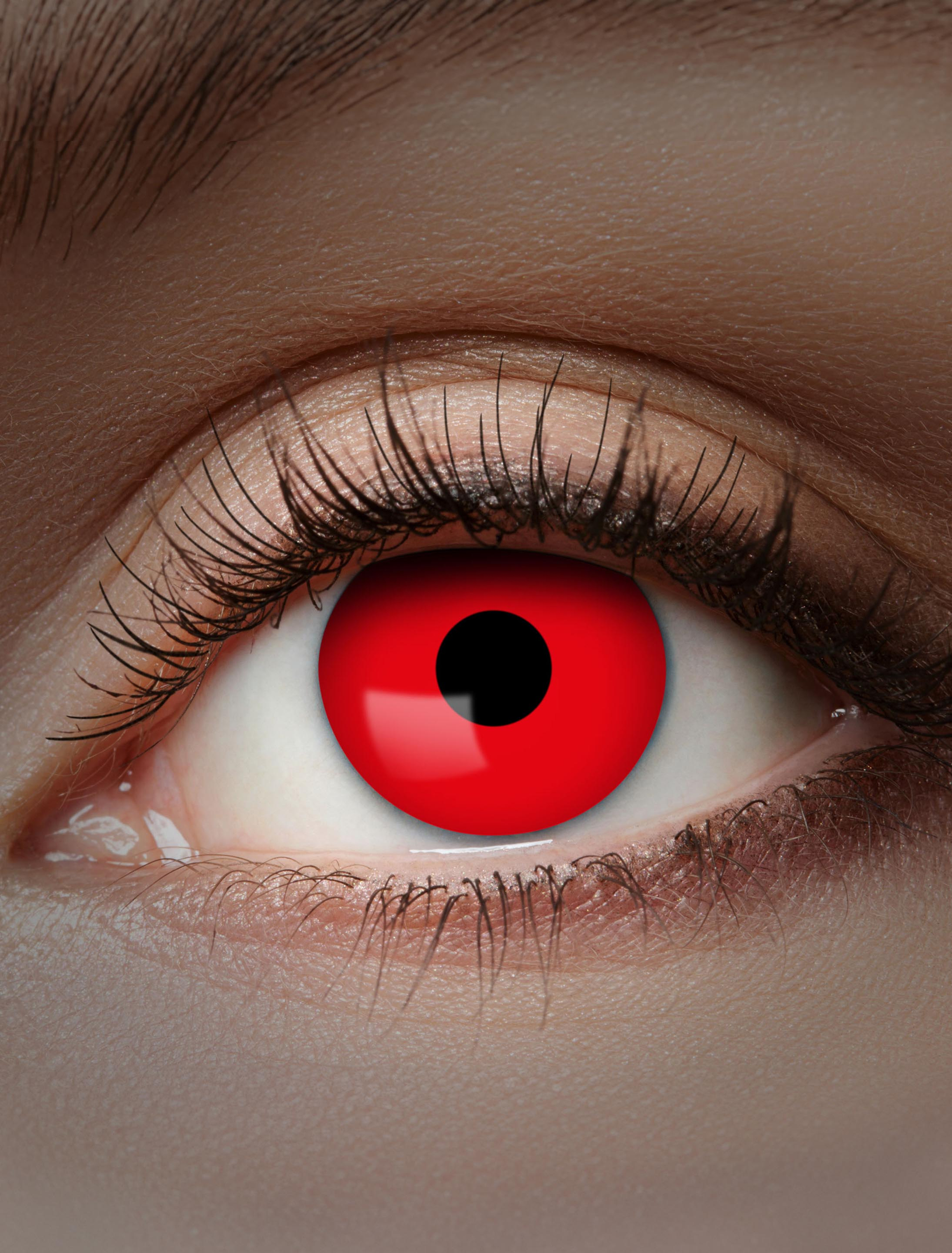 Kostümzubehör Kontaktlinsen UV Flash Red Farbe: rot