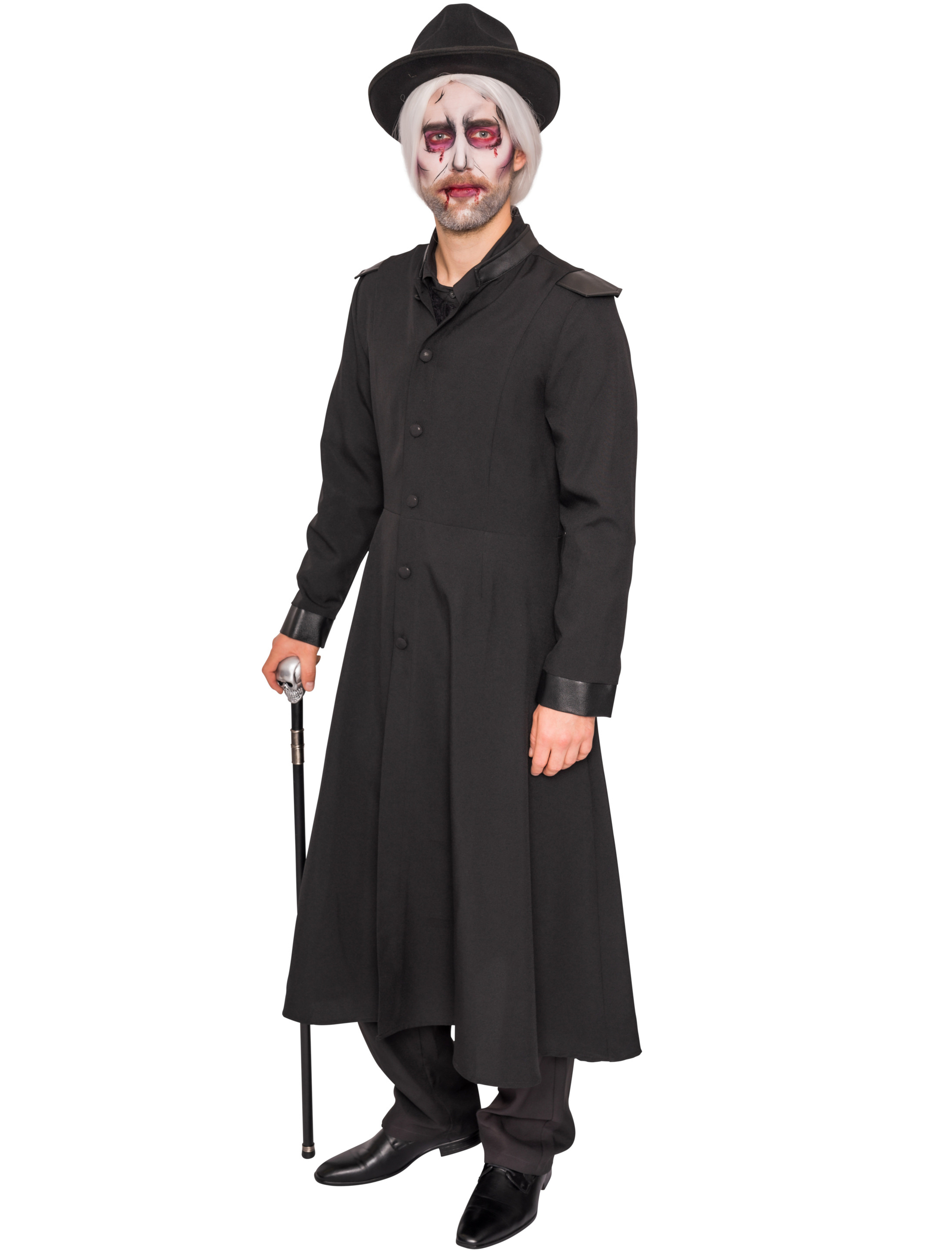 Mantel Hexer Herren schwarz S/M