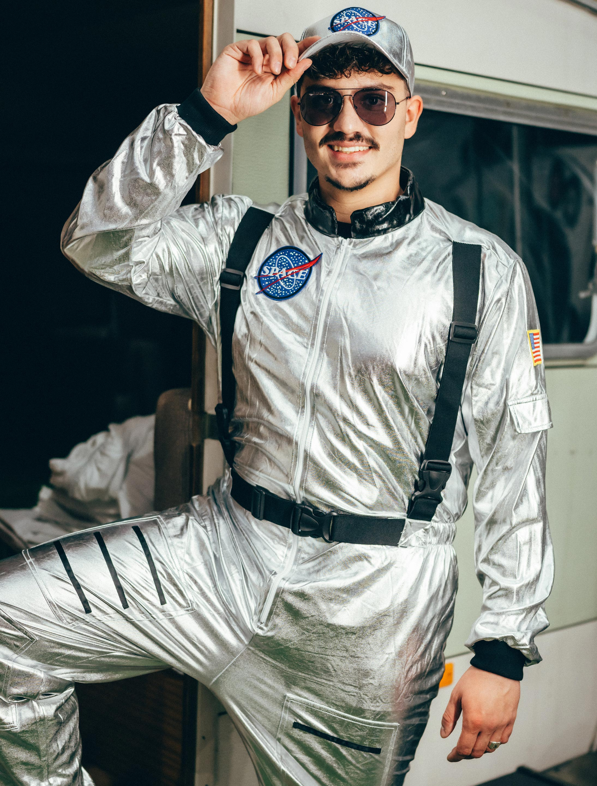 Overall Astronaut Herren silber 62