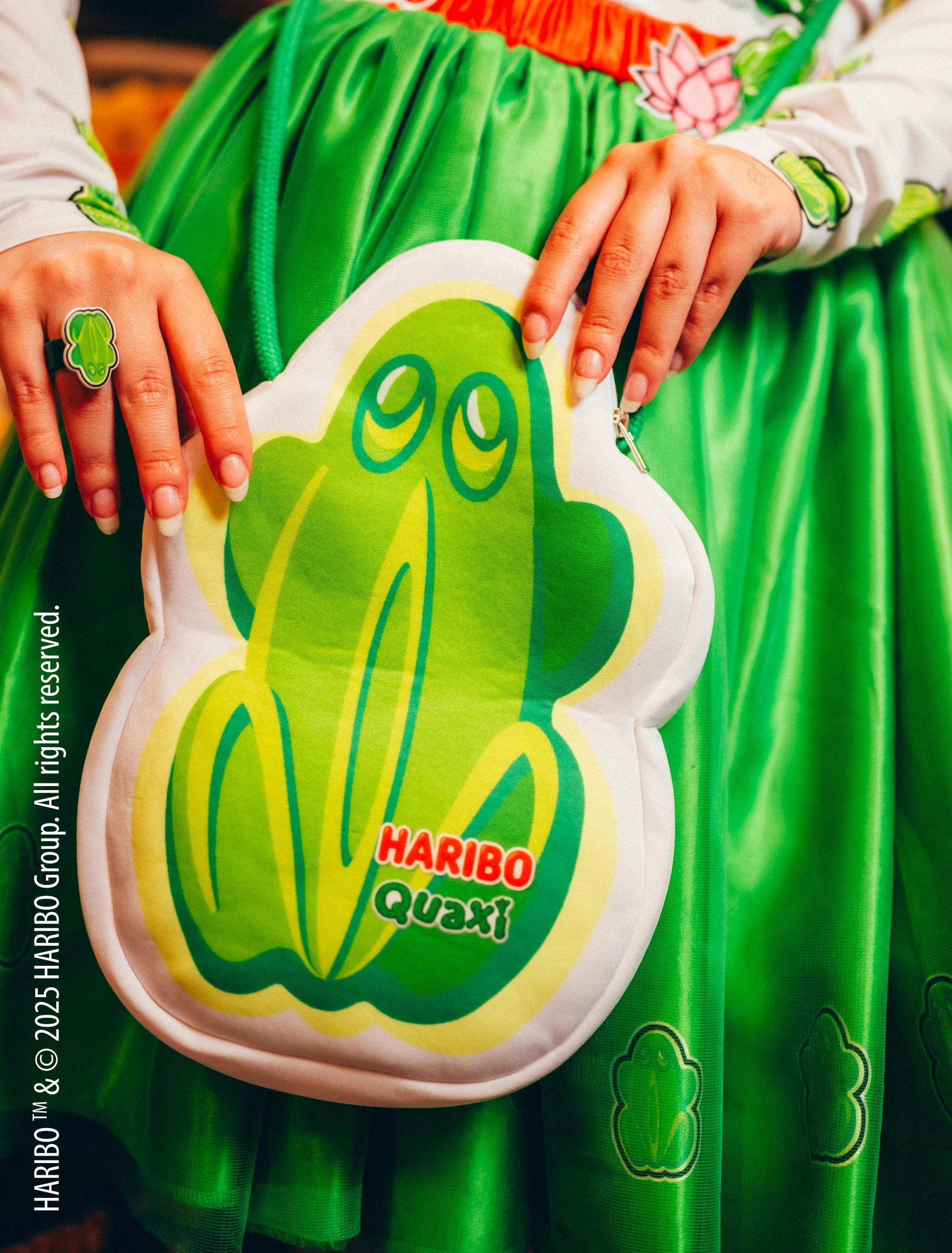Kostümzubehör Tasche HARIBO Quaxi grün