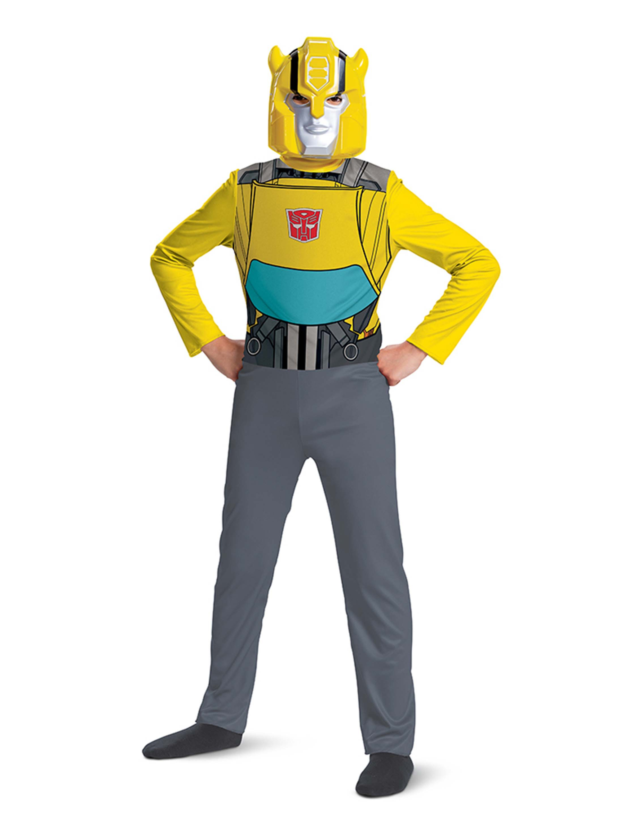 Kostüm Transformers Bumblebee basic 2-tlg. Kinder schwarz/gelb 4-6 Jahre