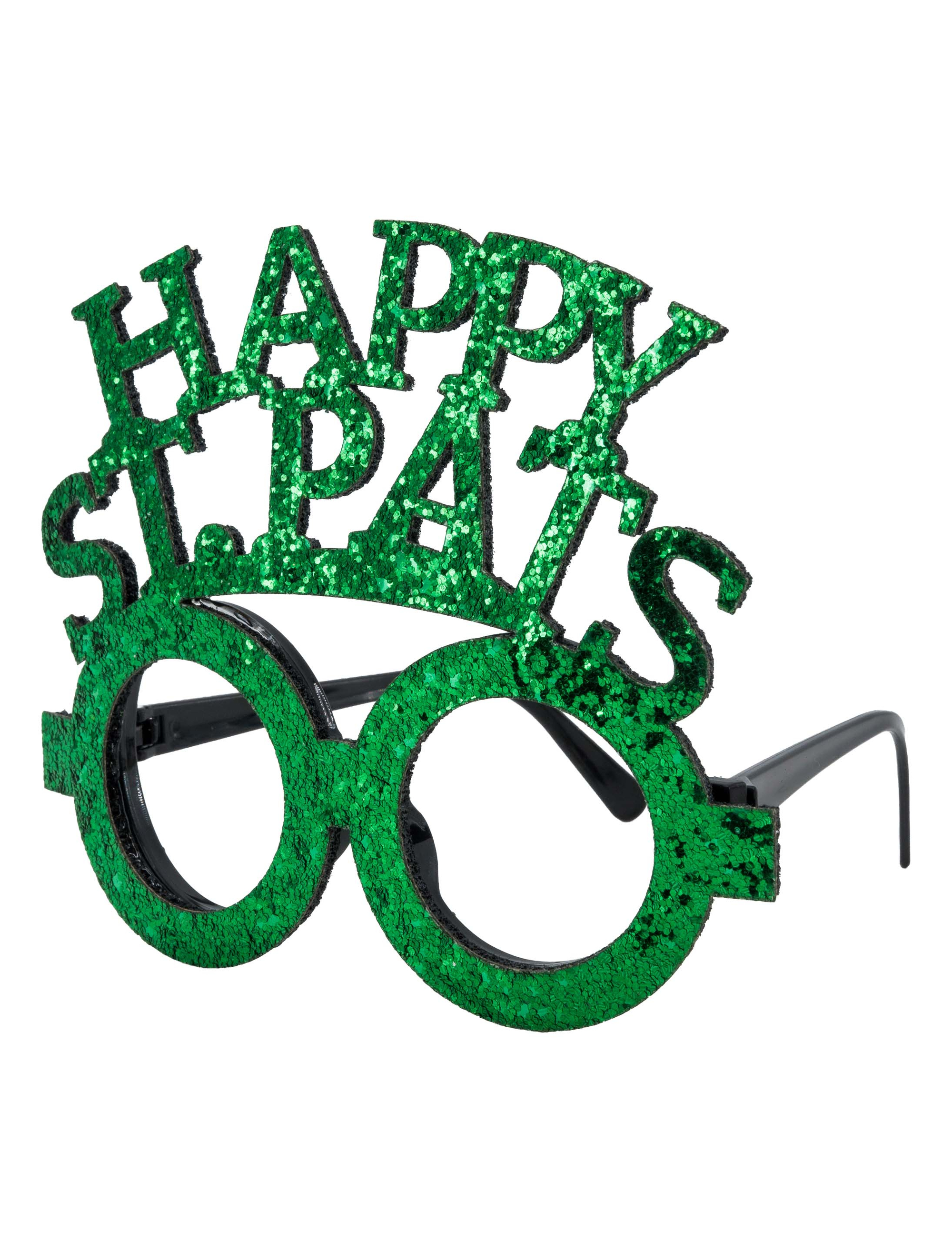 Kostümzubehör Brille Happy St. Patrick's grün
