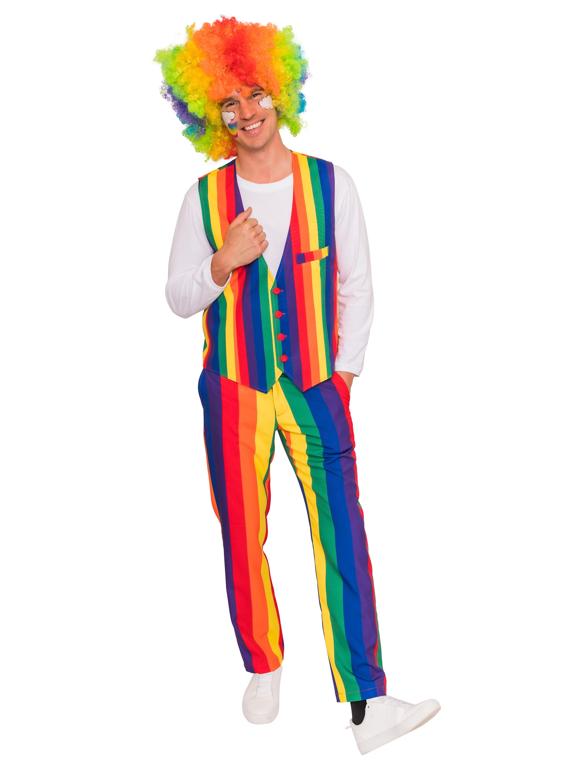 Hose Herren Regenbogen 54 Farbe: rainbow