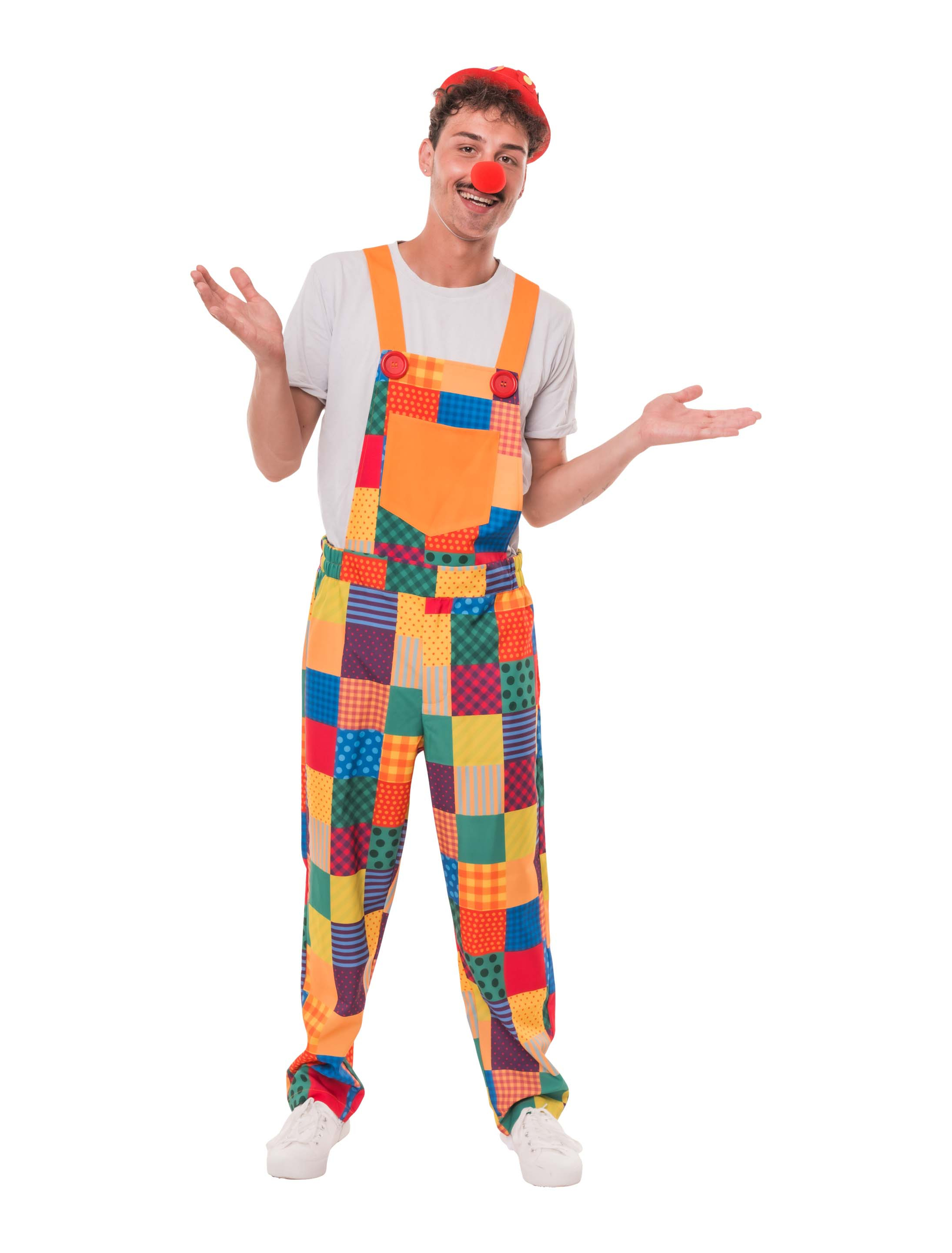 Latzhose Clown bunt S/M Farbe: bunt