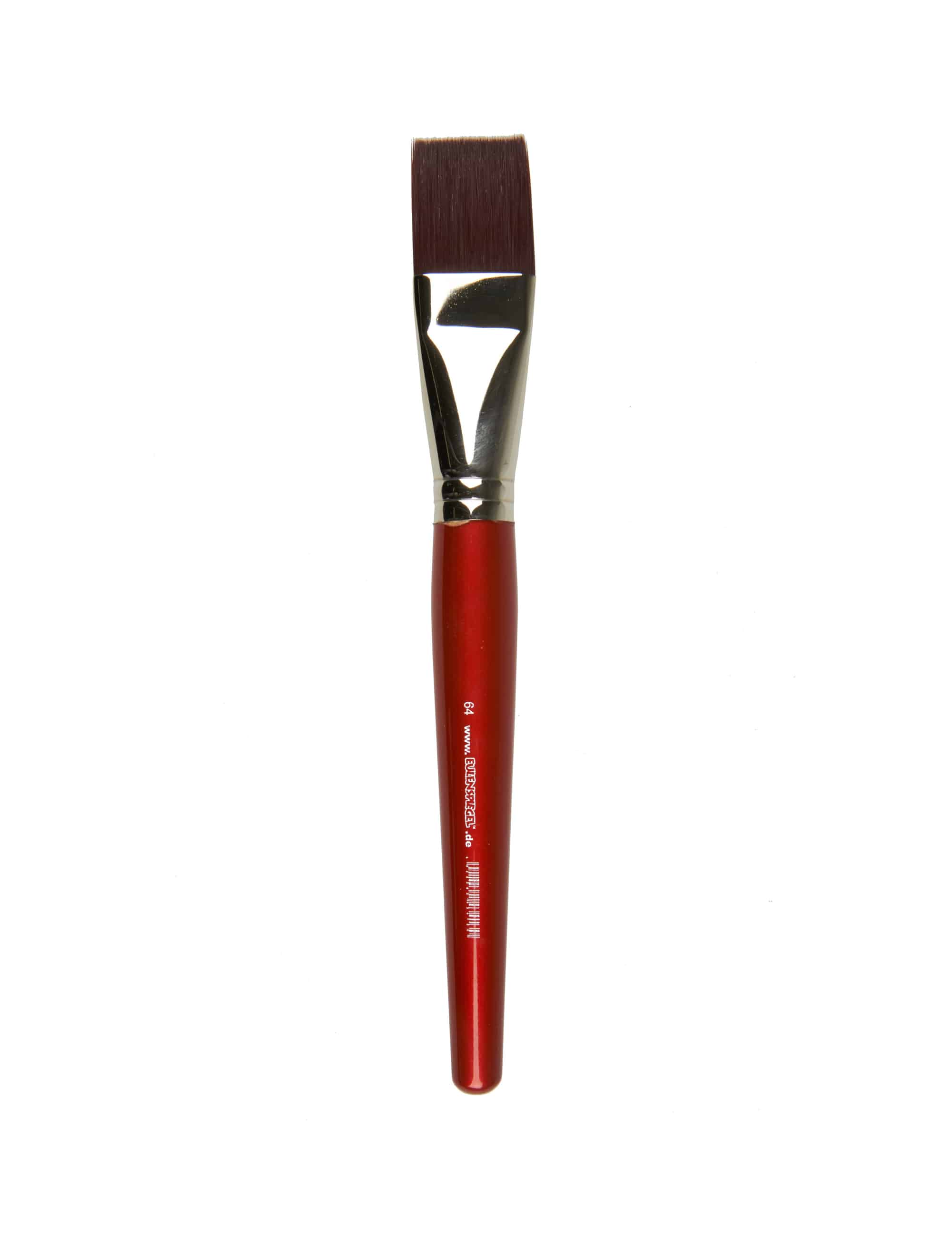 Profi-Flachpinsel (Gr. 64) Schminke für Karneval & Fasching Farbe: rot