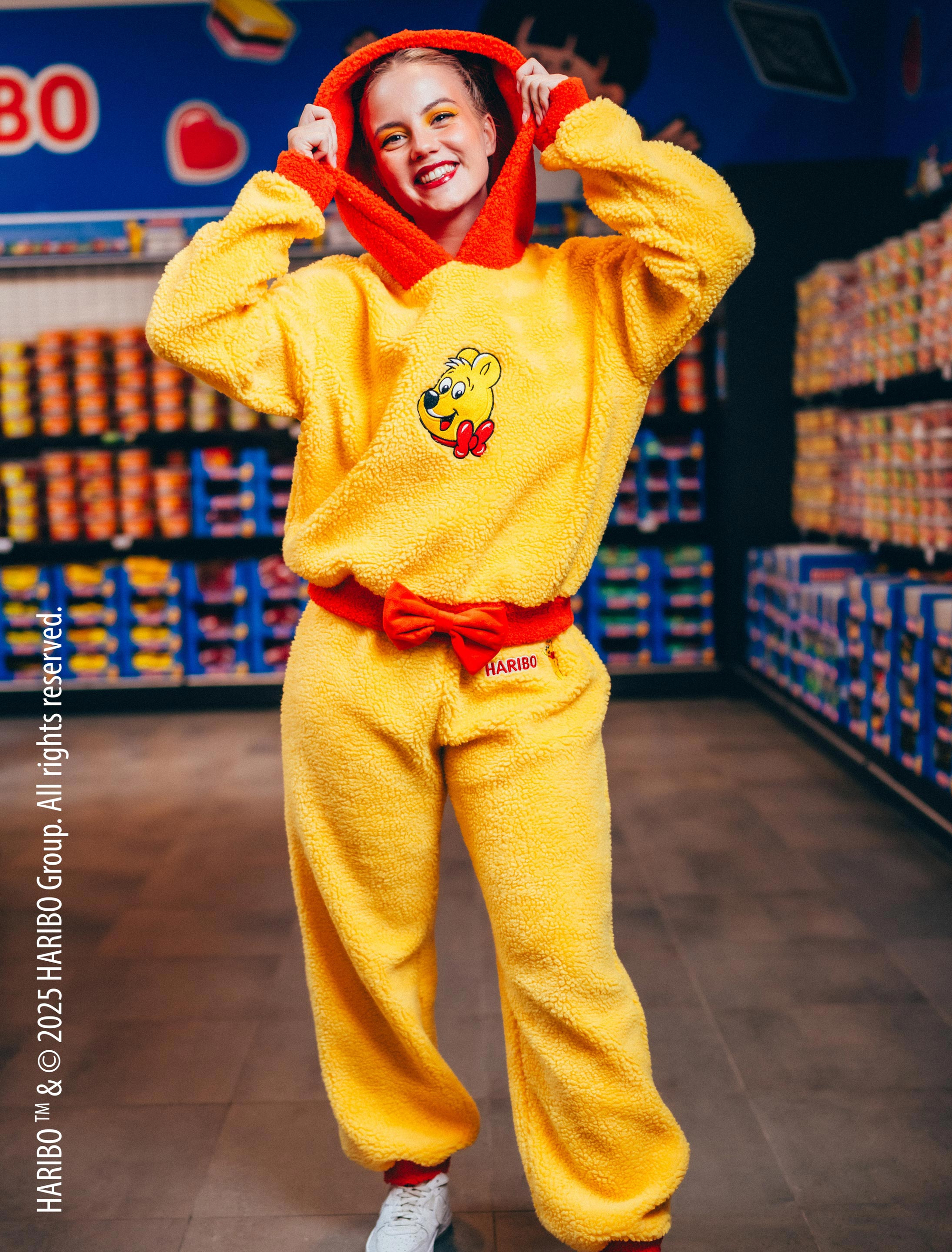 Jogginganzug HARIBO Goldbären Damen rot/gelb S/M