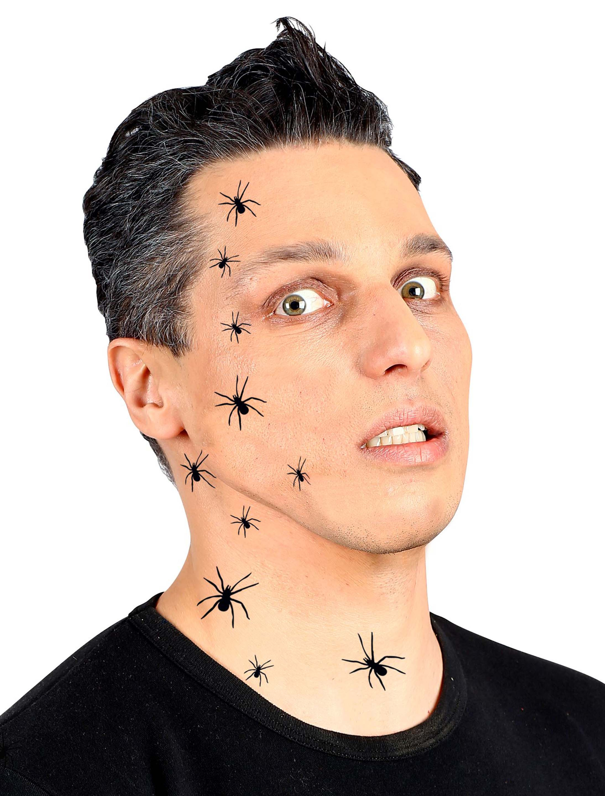 Tattoo Spinne 32 Stk. schwarz