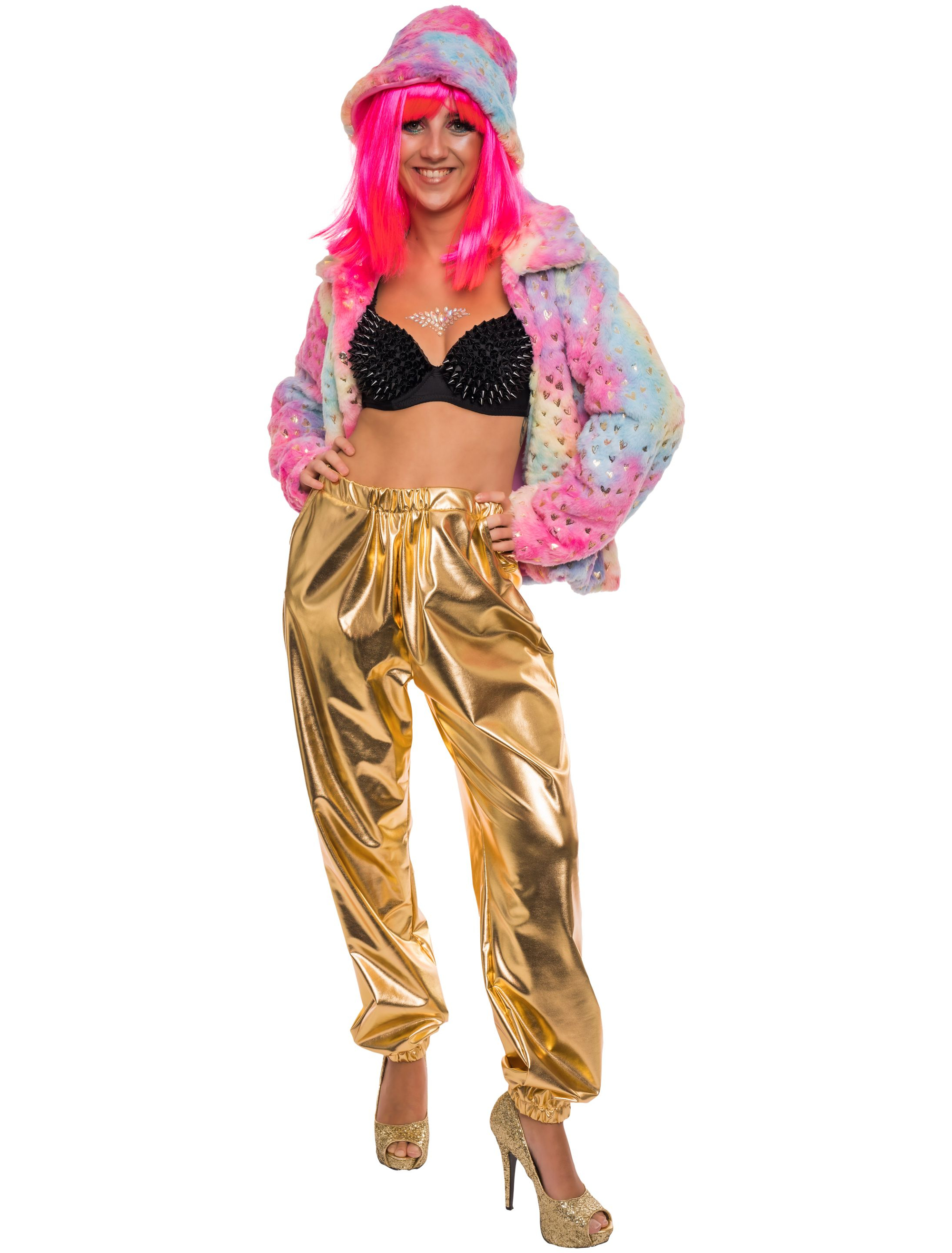 Hose metallic gold 2XS/XS
