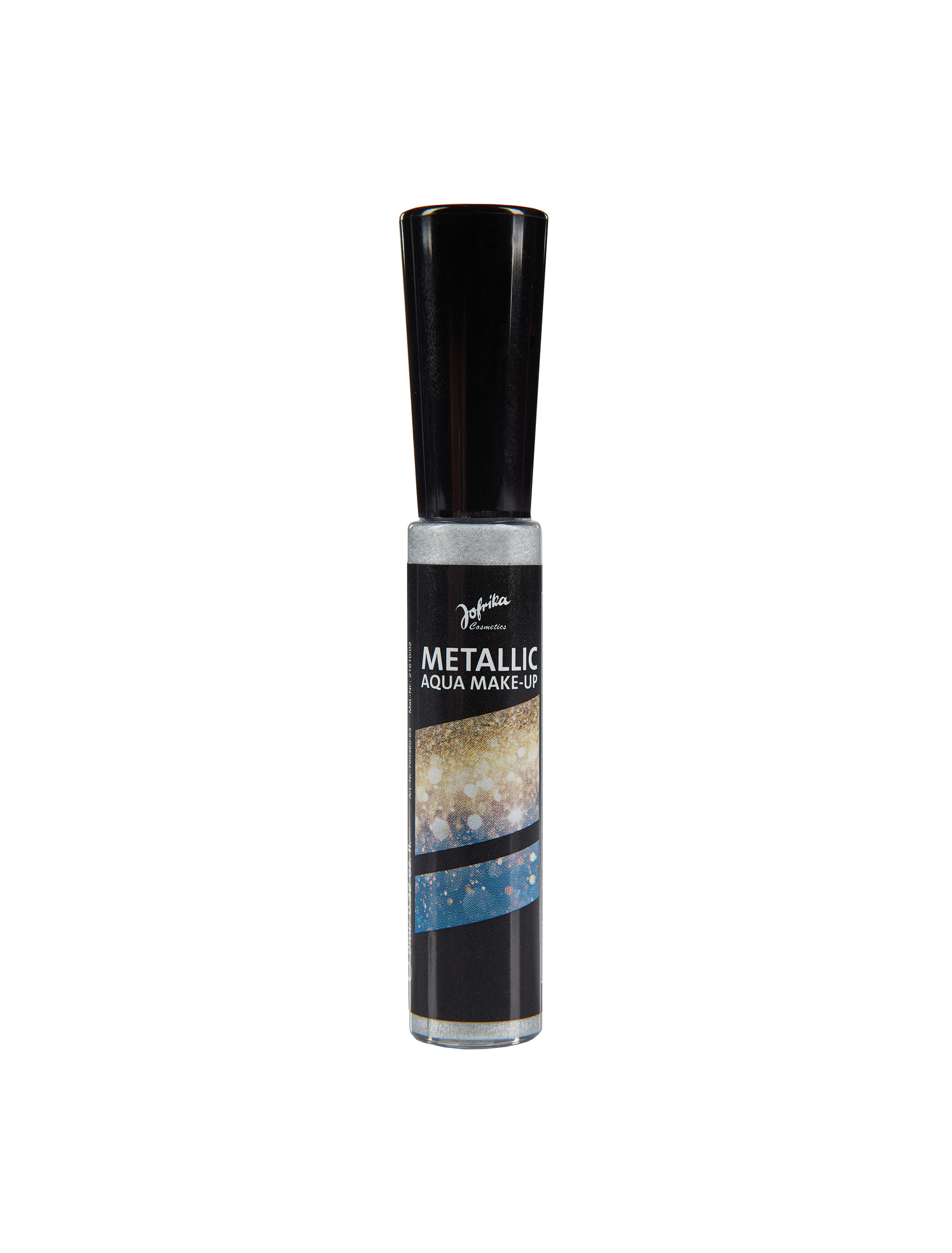 Aqua-Make-up 9ml metallic silber Schminke für Karneval & Fasching