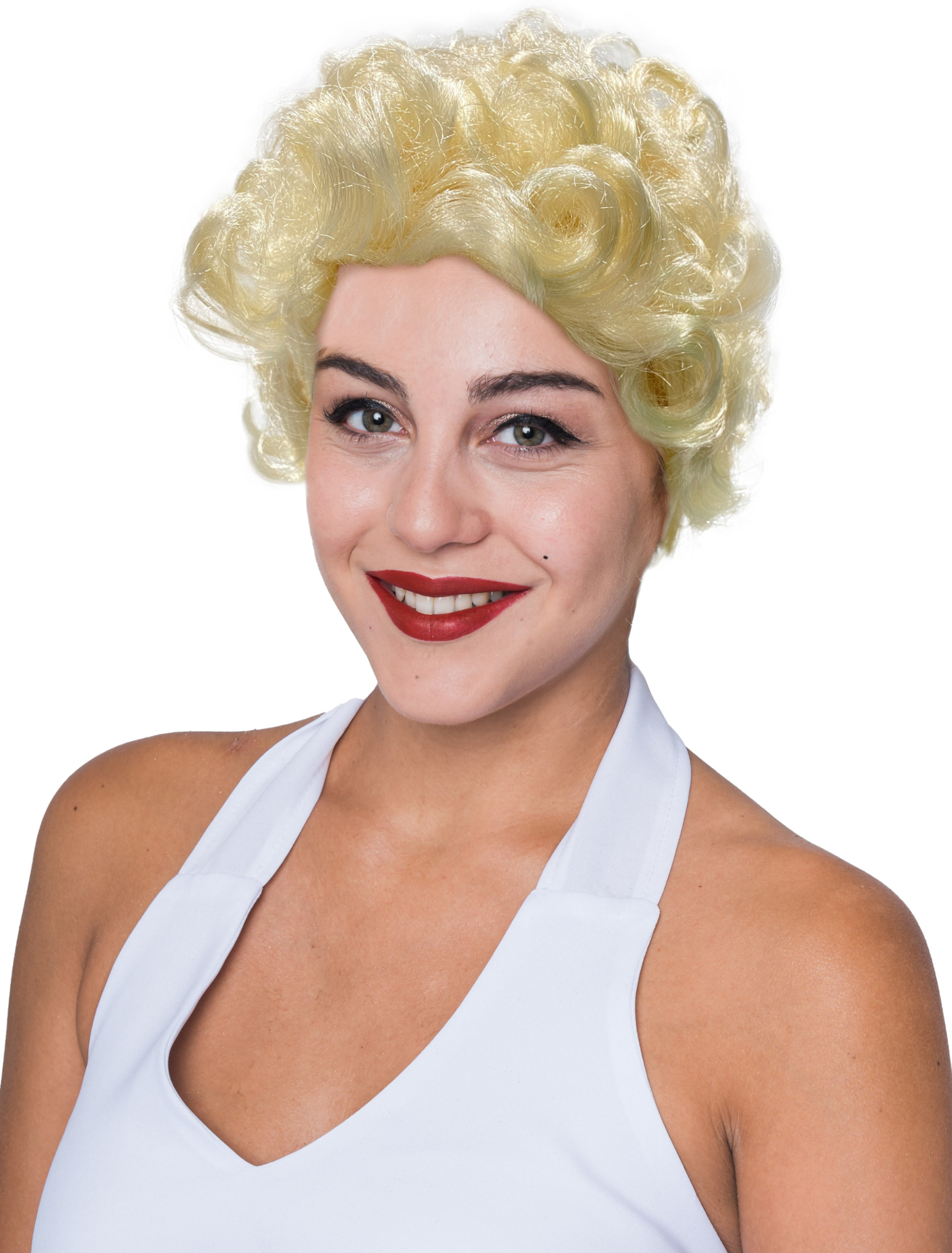 Kostümzubehör Kostümzubehör Perücke Kurzhaar blond lockig