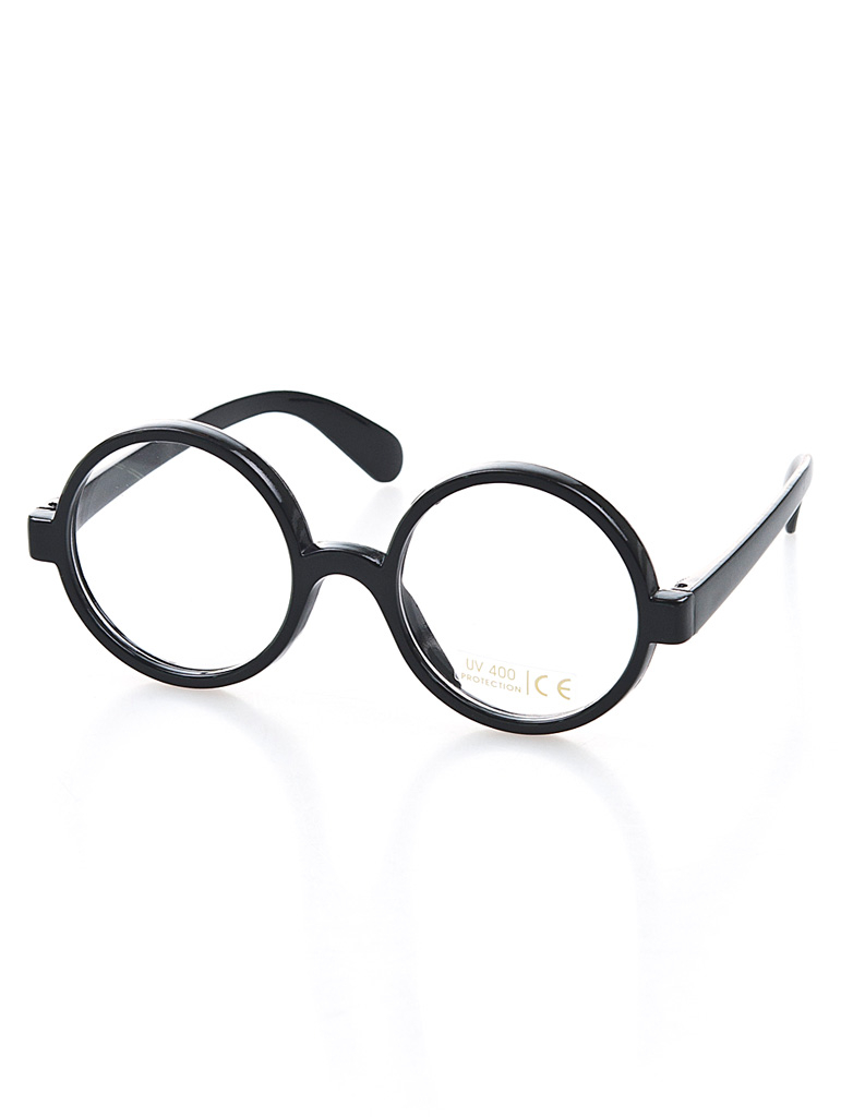 Kostümzubehör Brille Zauberer Farbe: schwarz
