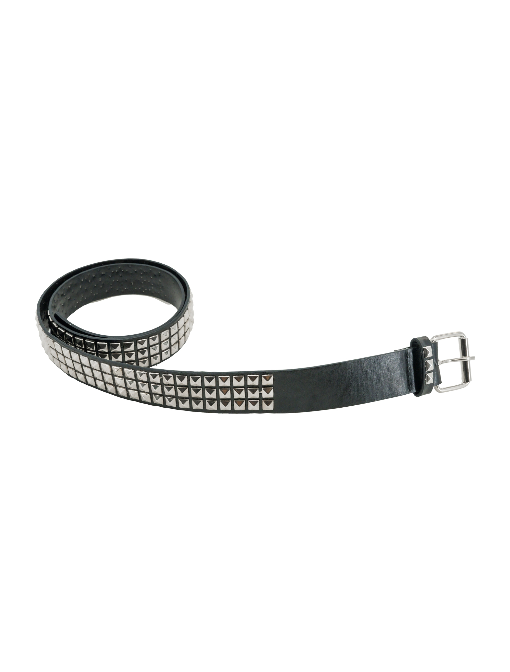 Kostümzubehör Gürtel mit Spikes schwarz