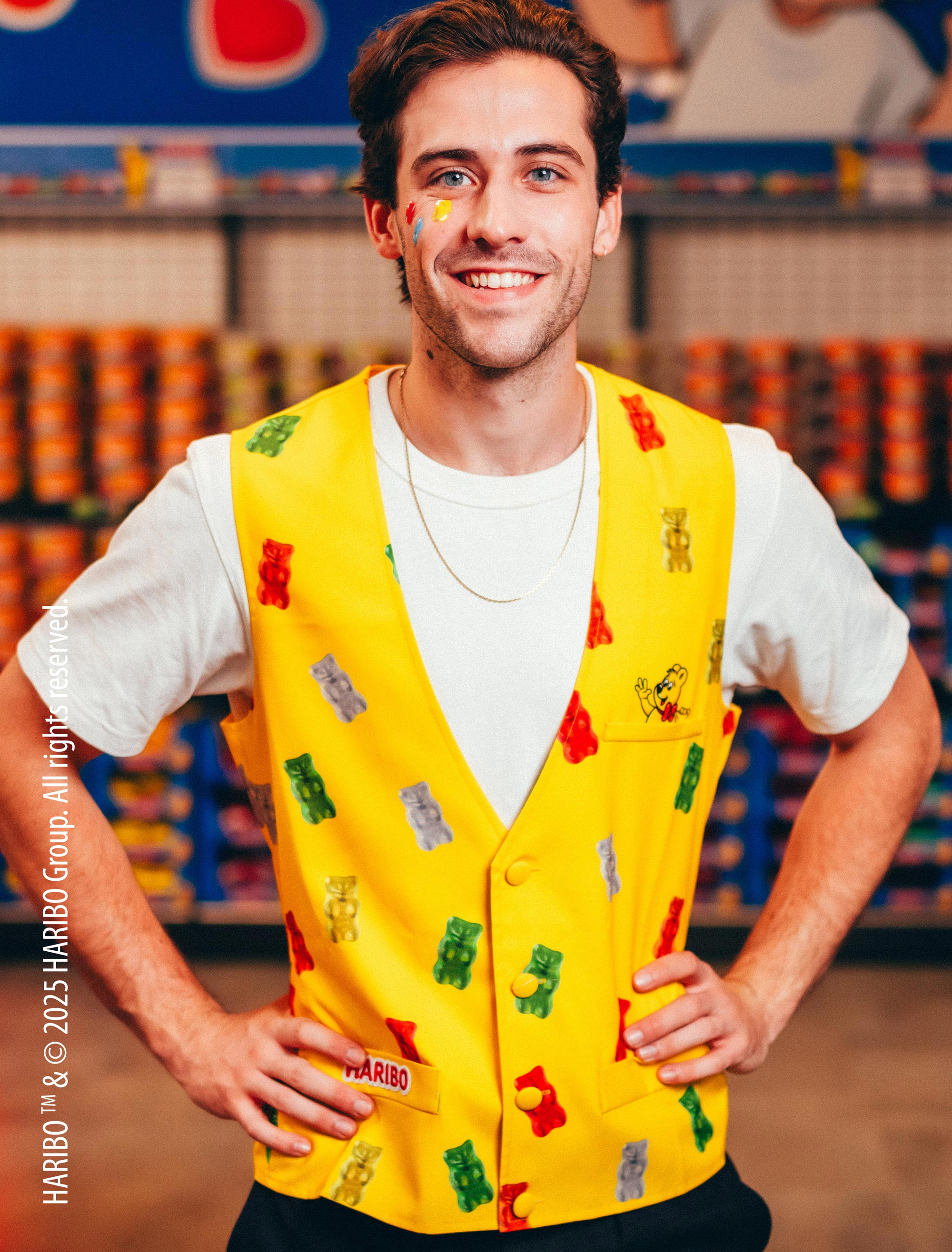 Weste HARIBO Goldbären Herren bunt 2XL/3XL