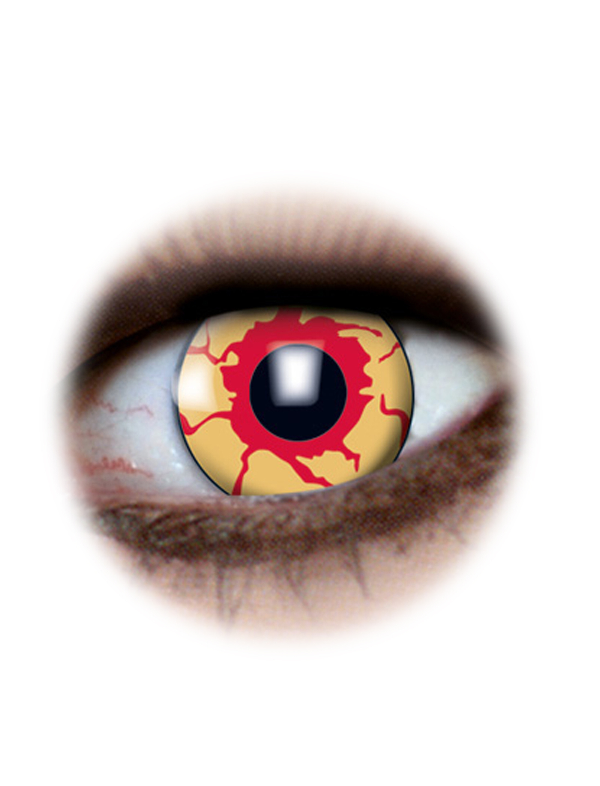 Kostümzubehör Kontaktlinsen Bloodshot 2 Farbe: rot