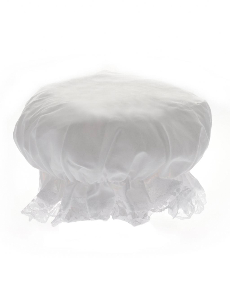 Kostümzubehör Badehaube weiß one size