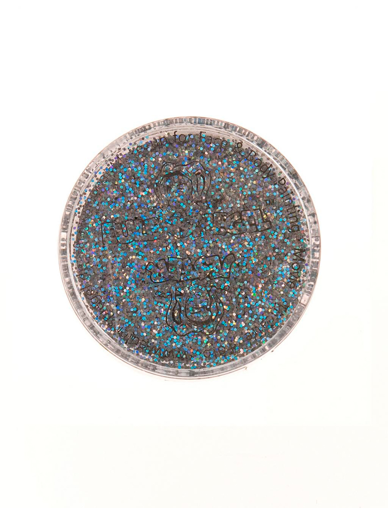 Glitzer mittel Holo Juwel 6g silber Schminke für Karneval & Fasching